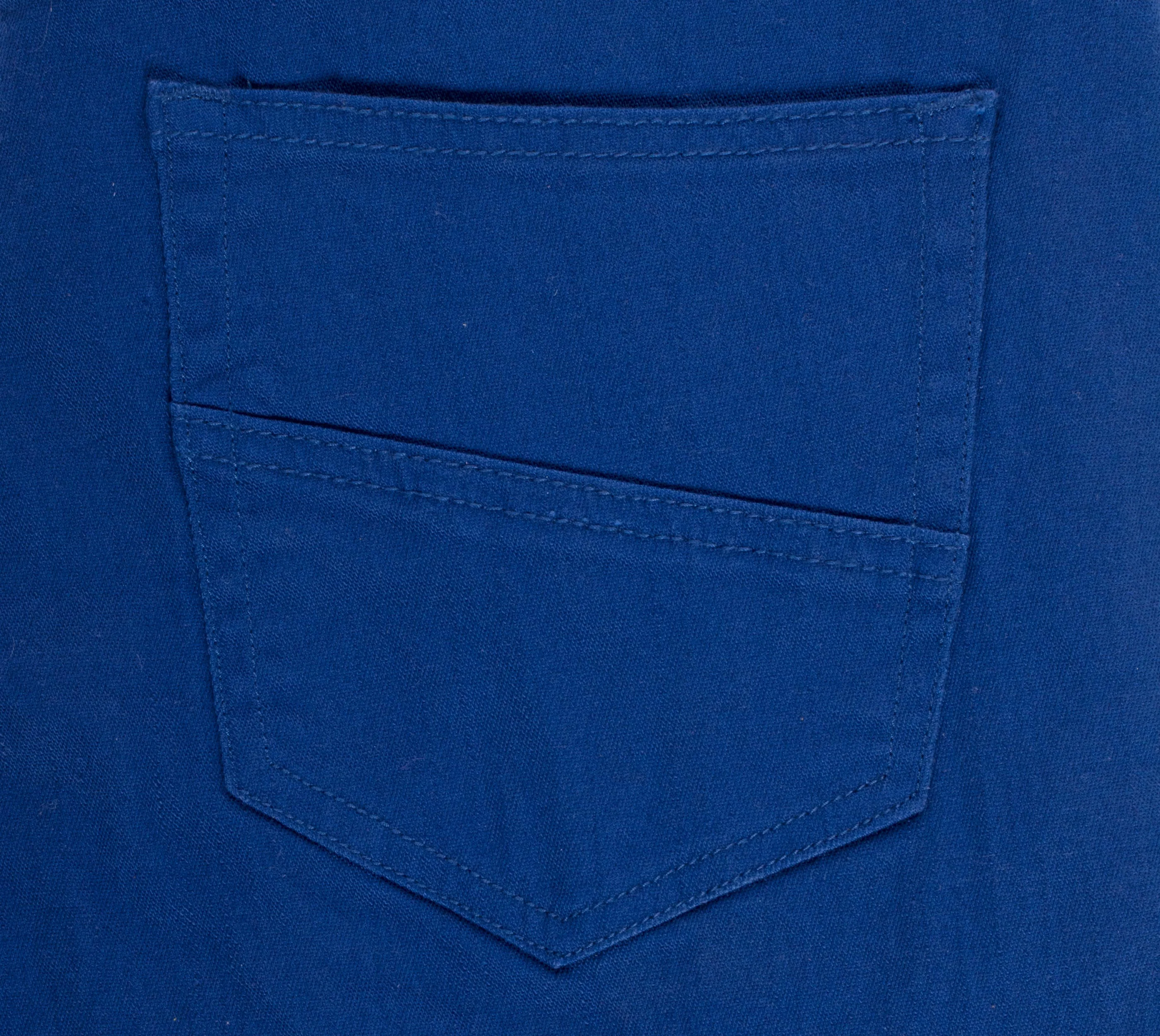 Skinny Jeans with tonal fabric, Royal Blue - Image 3