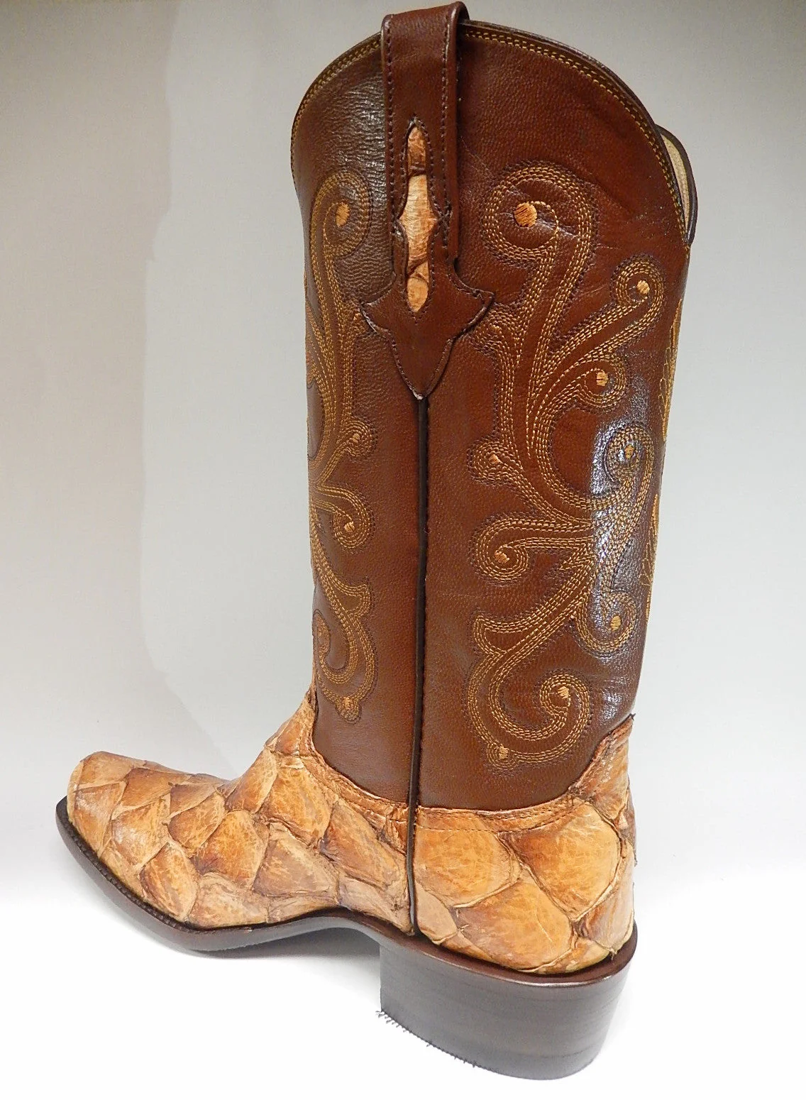 Safari Pirarucu Monster Fish Cowboy Boots - Image 4
