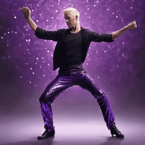 Sequin Tuxedo Suit - Sequin Pants - Image 6