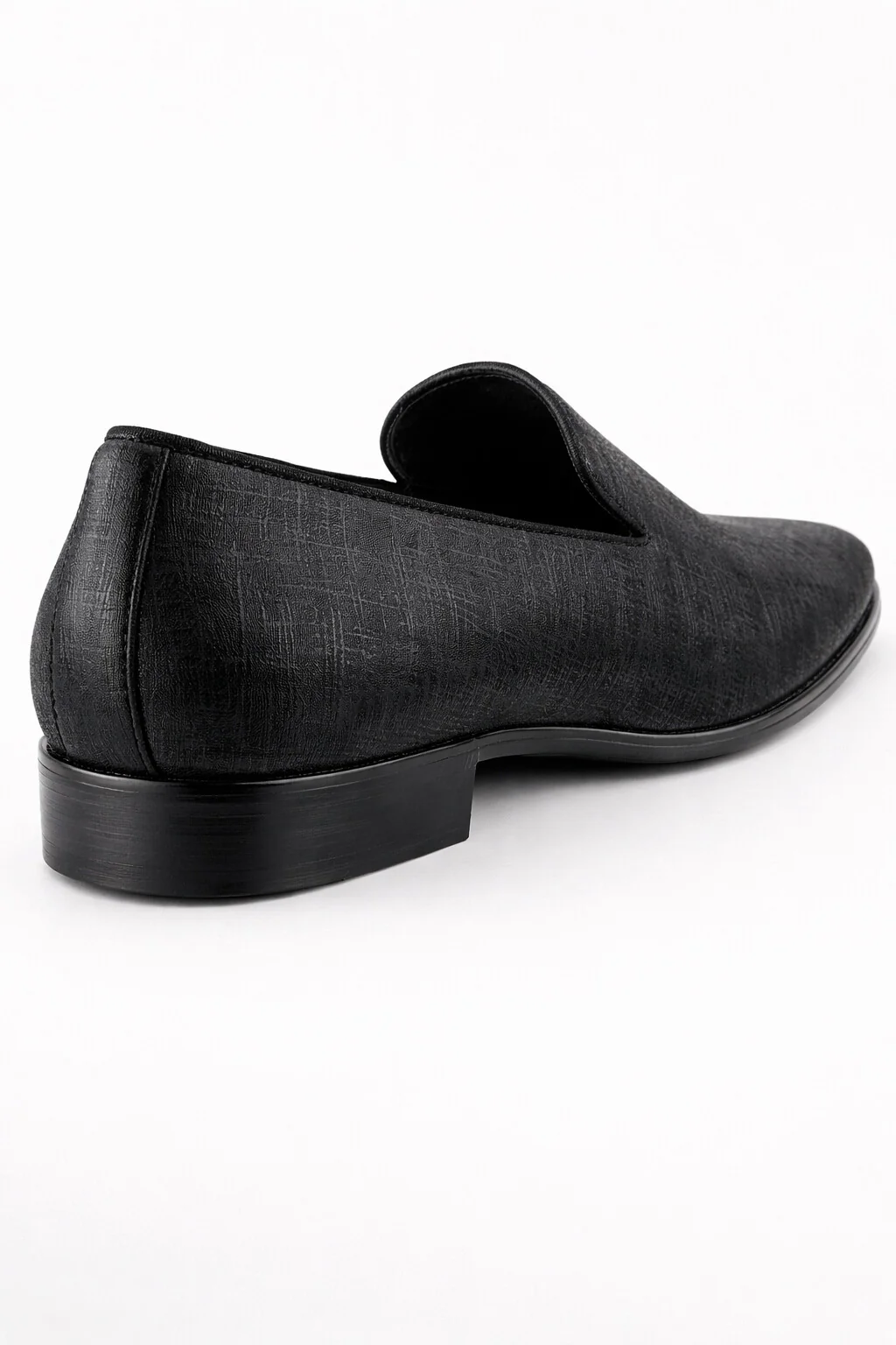 "Sharkskin" Black Couture 1910 Tuxedo Shoes - Image 3