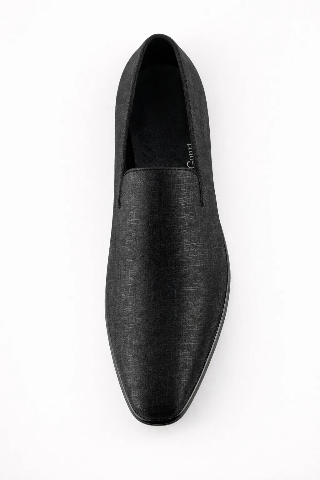 "Sharkskin" Black Couture 1910 Tuxedo Shoes - Image 4