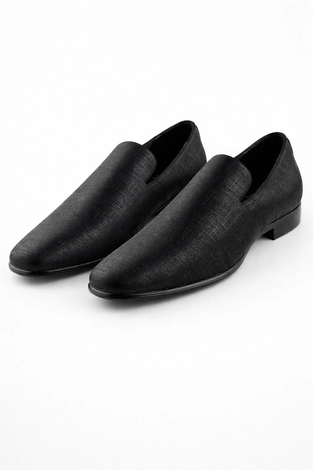 "Sharkskin" Black Couture 1910 Tuxedo Shoes - Image 5