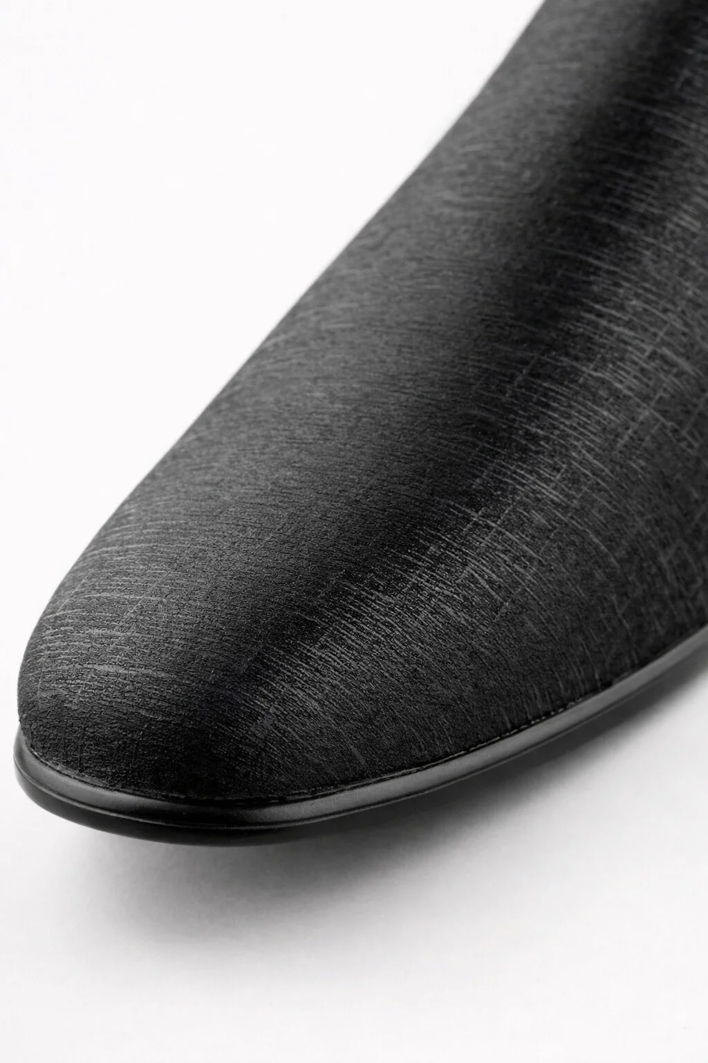 "Sharkskin" Black Couture 1910 Tuxedo Shoes - Image 6