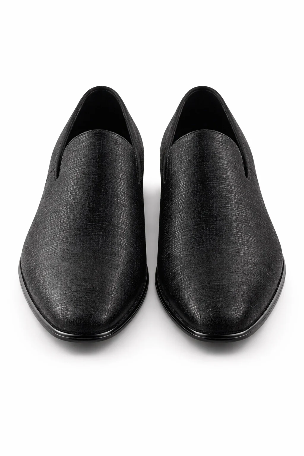 "Sharkskin" Black Couture 1910 Tuxedo Shoes - Image 7