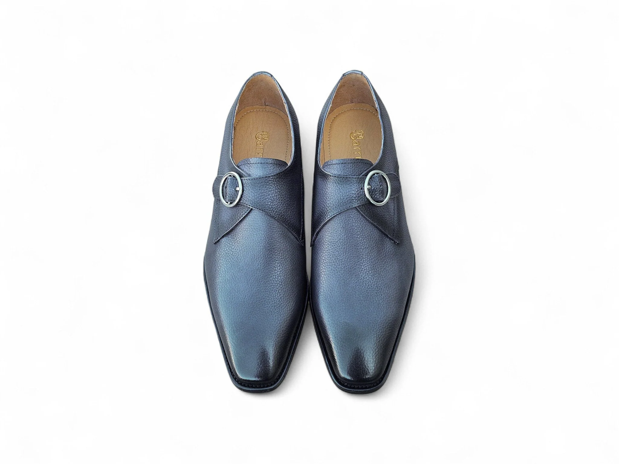 Single Monk Strap Plain Toe Shoes - Image 22