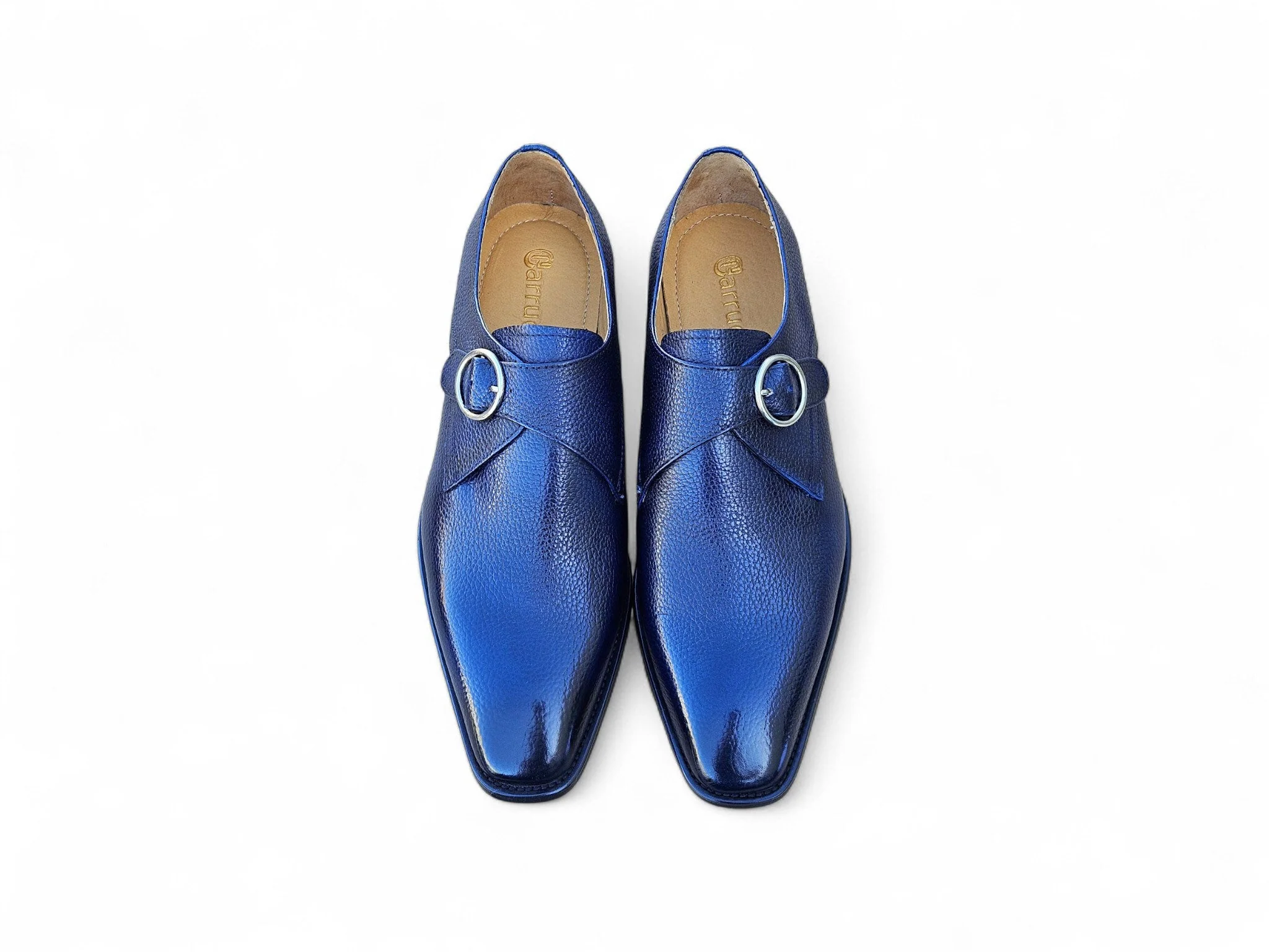 Single Monk Strap Plain Toe Shoes - Image 25
