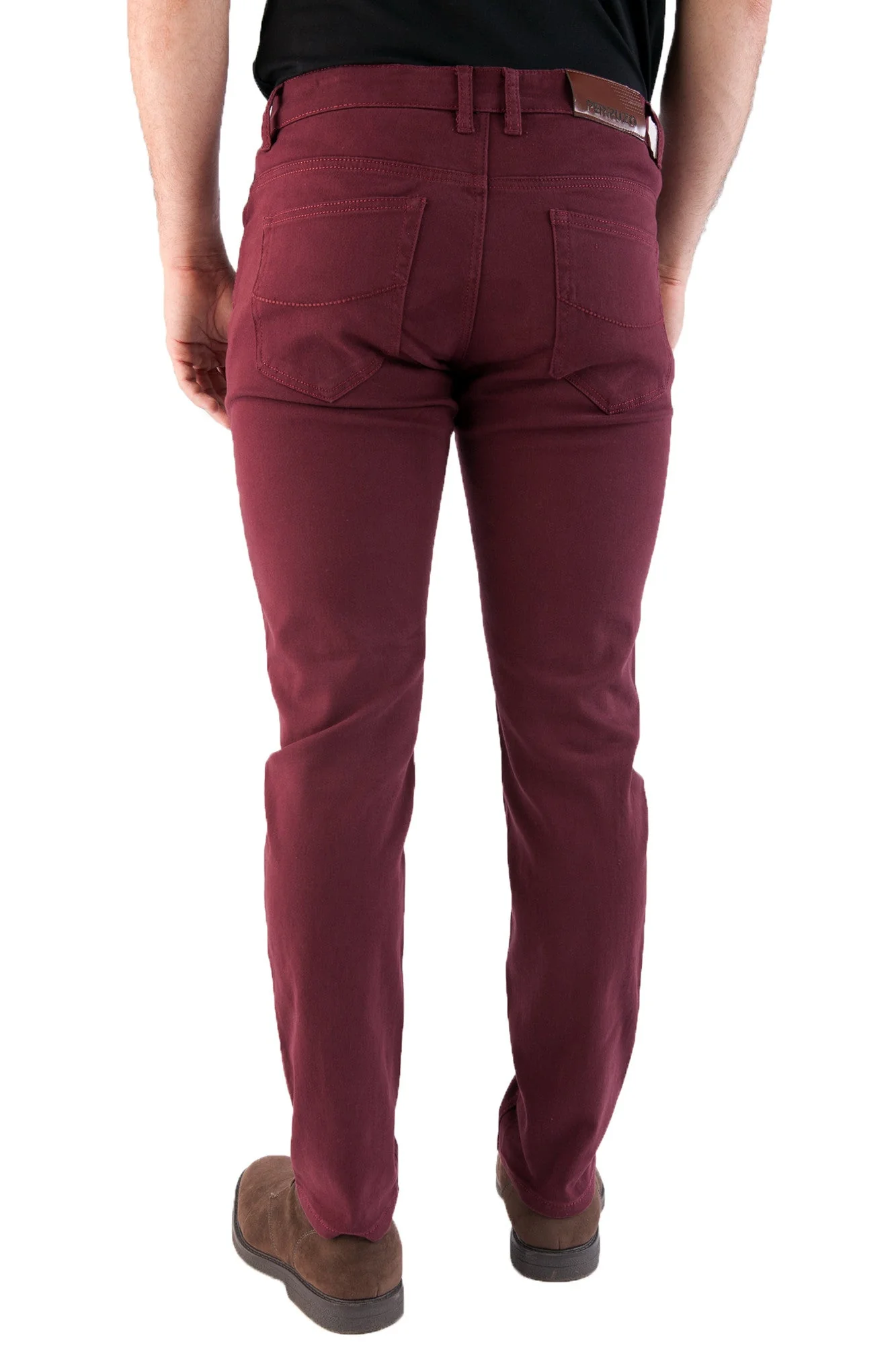 Jeans in Burgundy, Skinny fit - Image 3
