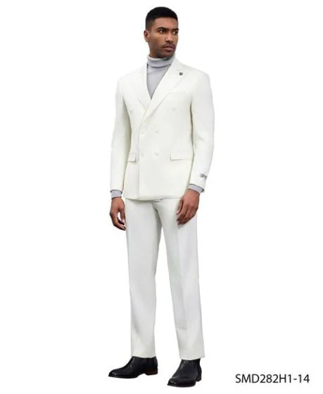 Stacy Adams Men's 2 Piece Executive Suit - Double Breasted - Image 6