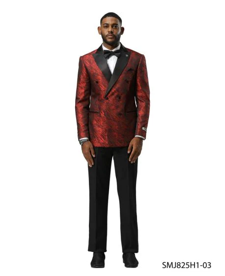 Stacy Adams Men's Hybrid Fit Sport Coat - High Fashion Pattern - Image 3