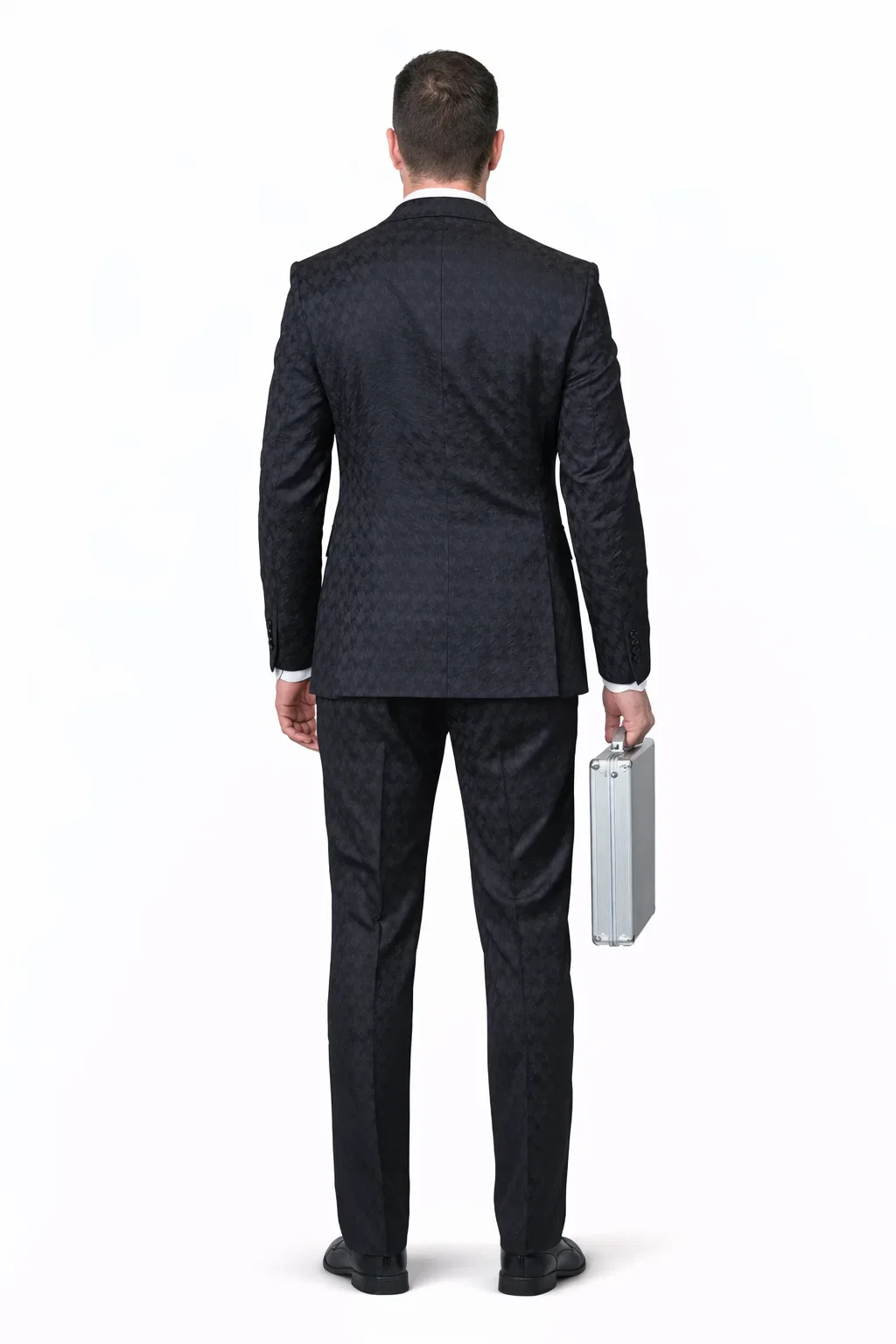 Statement Men’s 3-Piece 100% Wool Fashion Suit – Unique Checker Pattern - Image 7
