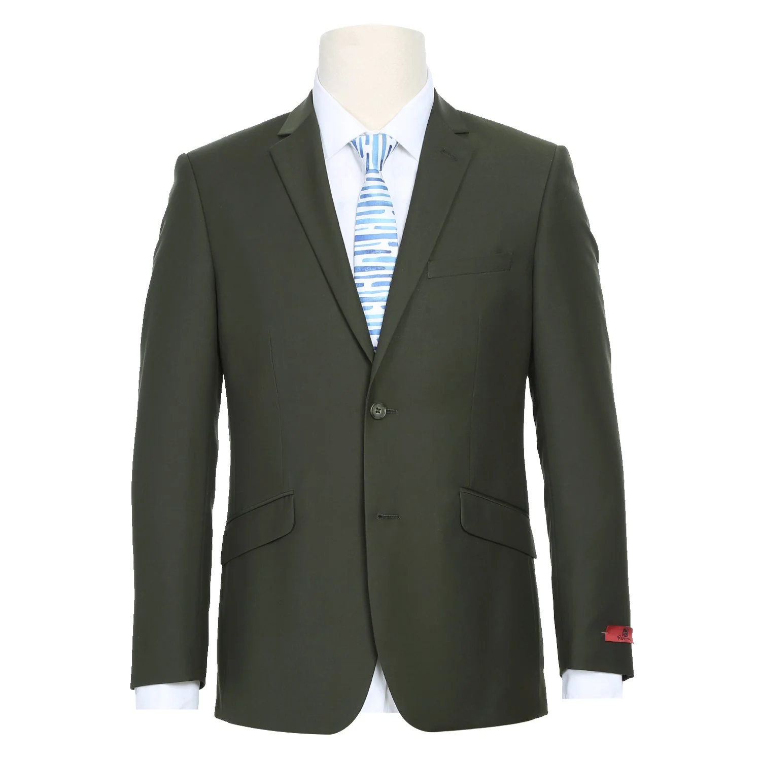 201-10 Men's 2-Piece Slim Fit Single Breasted Notch Lapel Suit - Image 2