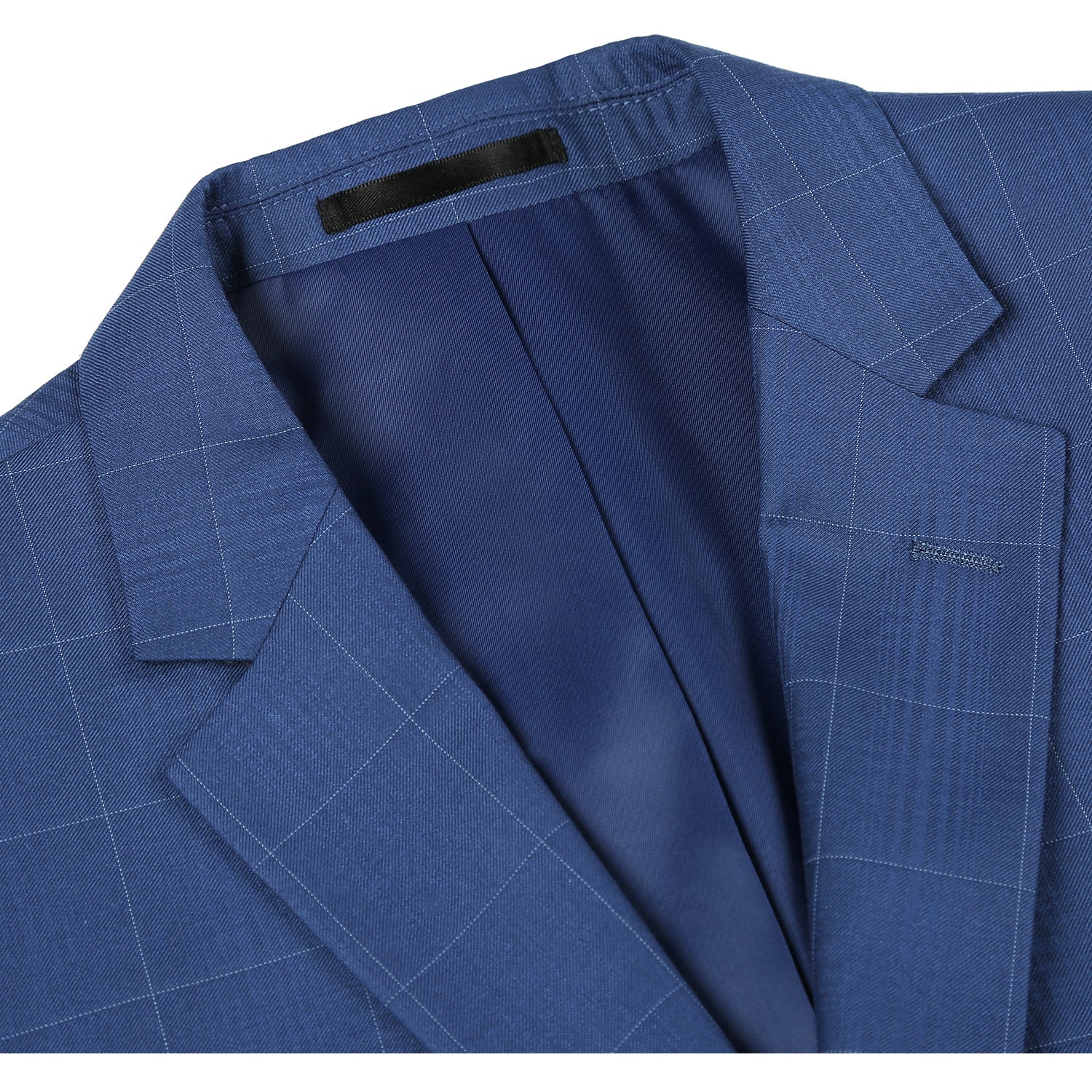 291-20 Men's Slim Fit 2-Piece Single Breasted Check Dress Suit - Image 4
