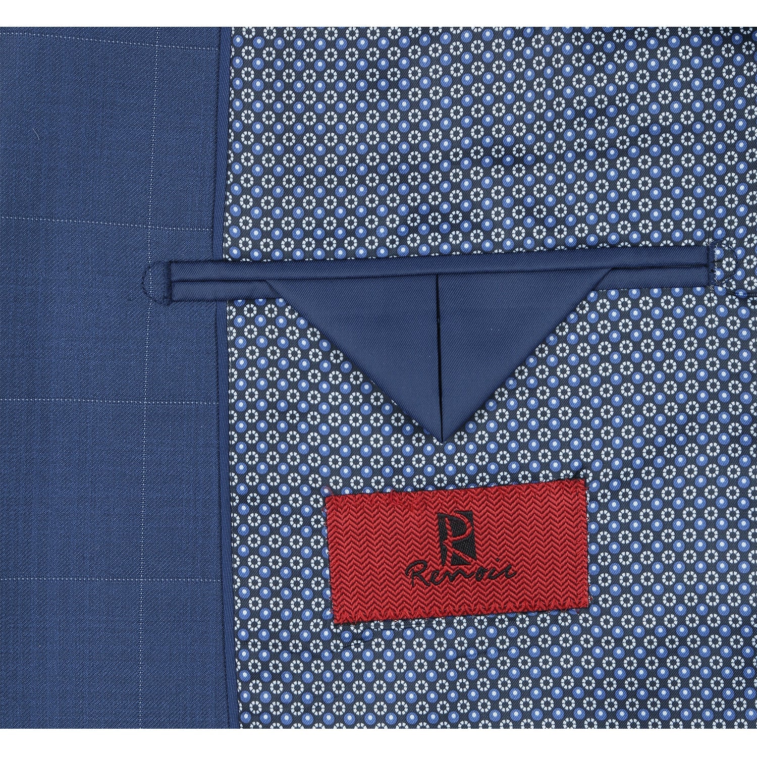 291-20 Men's Slim Fit 2-Piece Single Breasted Check Dress Suit - Image 5