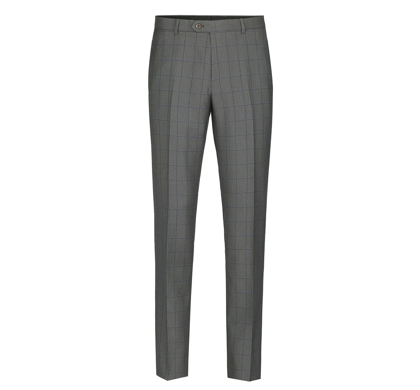 292-2 Men's Two Piece Classic Fit Windowpane Check Dress Suit - Image 4