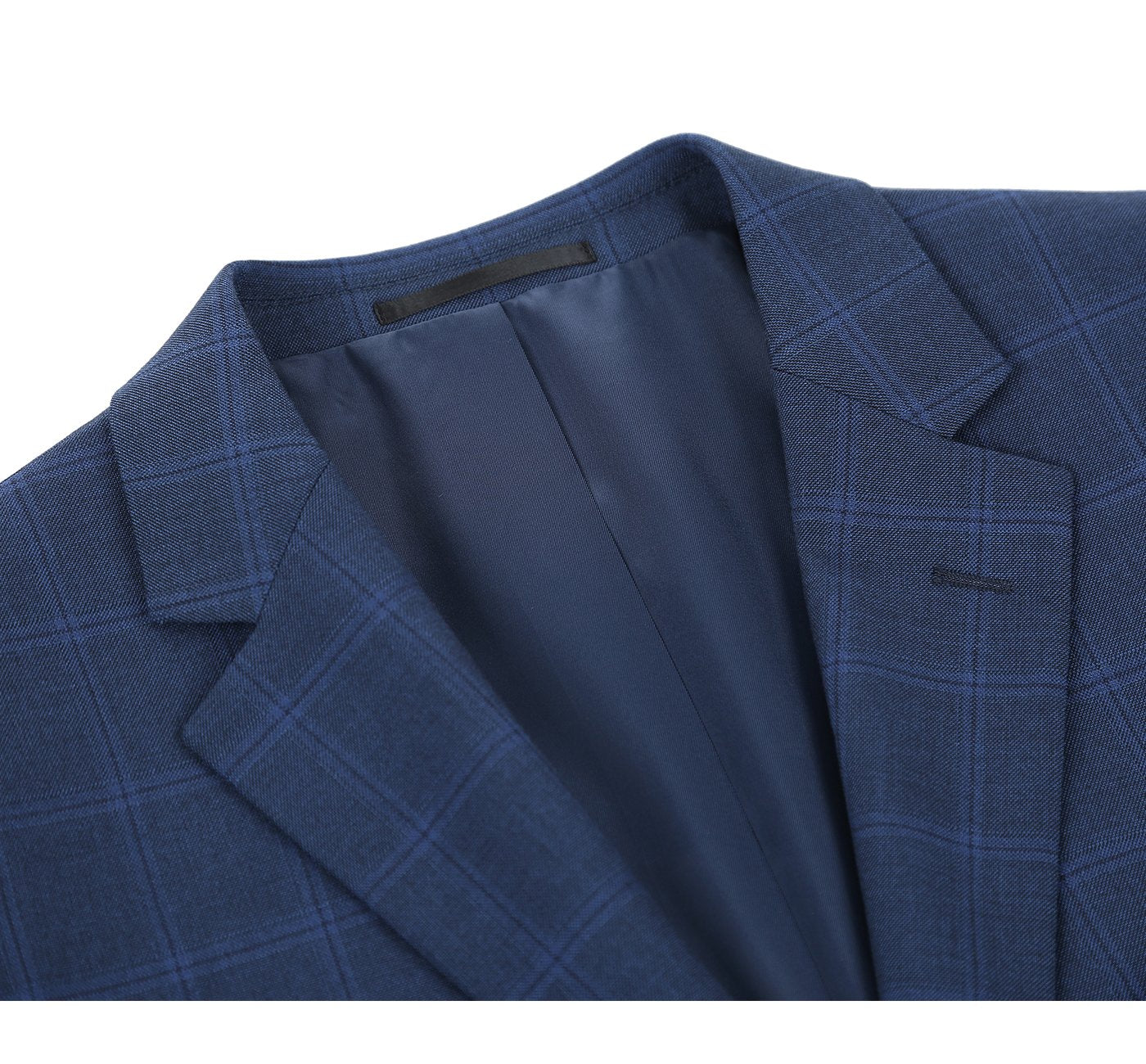 292-6 Men's Slim Fit 2-Piece Single Breasted Check Dress Suit - Image 5