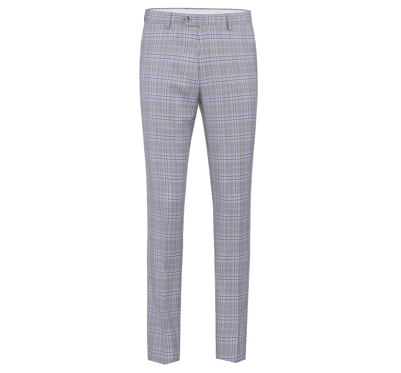 292-7 Men's Slim Fit 2-Piece Single Breasted Check Dress Suit - Image 6