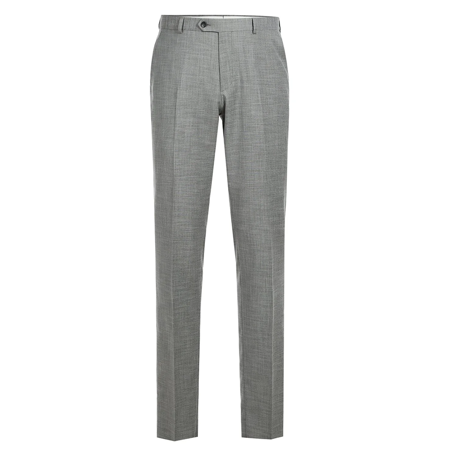 293-17 Men's Slim Fit Notch Lapels Gray Solid Suits - Image 2