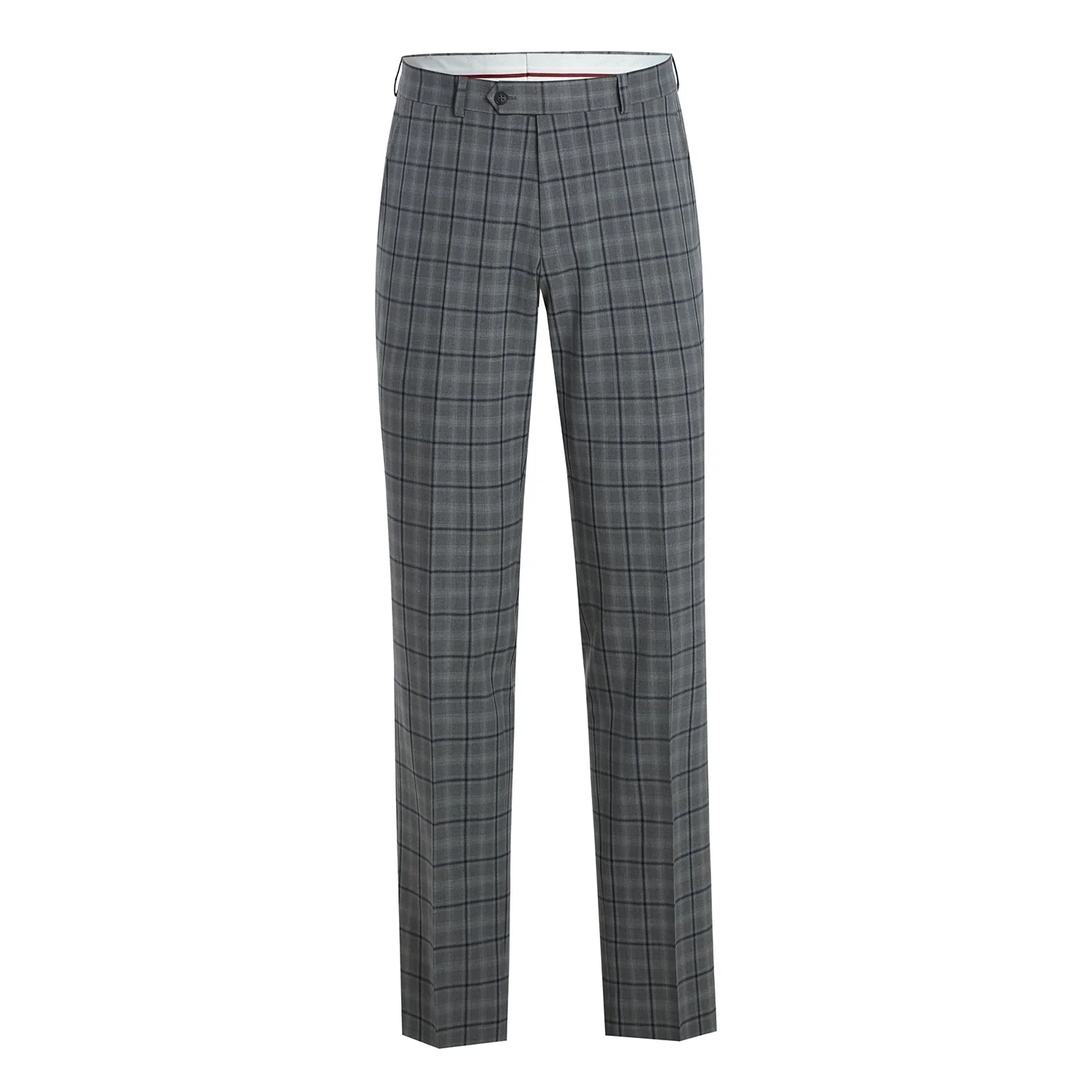 293-20 Men's Slim Fit Stretch Checked Suits - Image 7