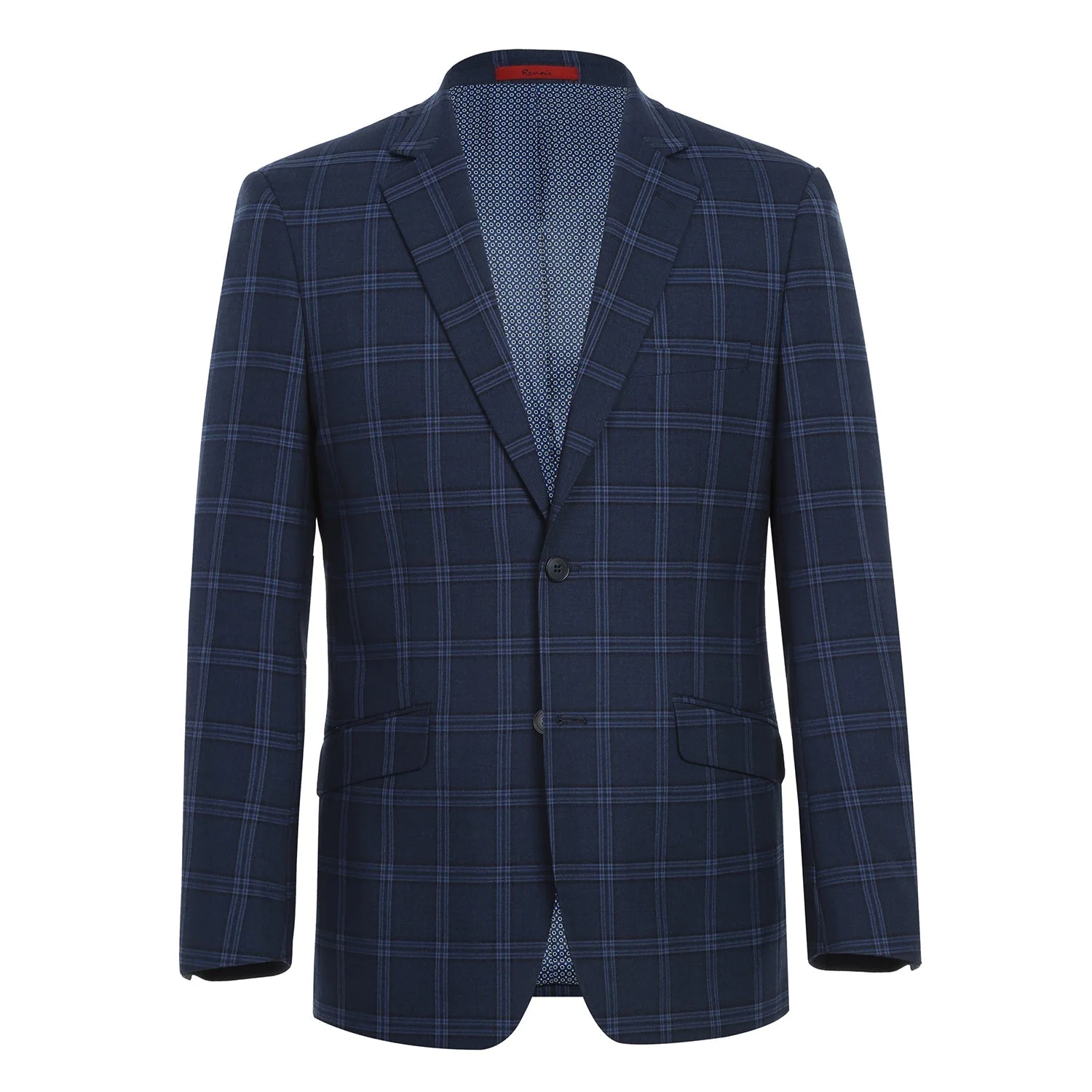 293-22 Men's Slim Fit Checked Suits - Image 2