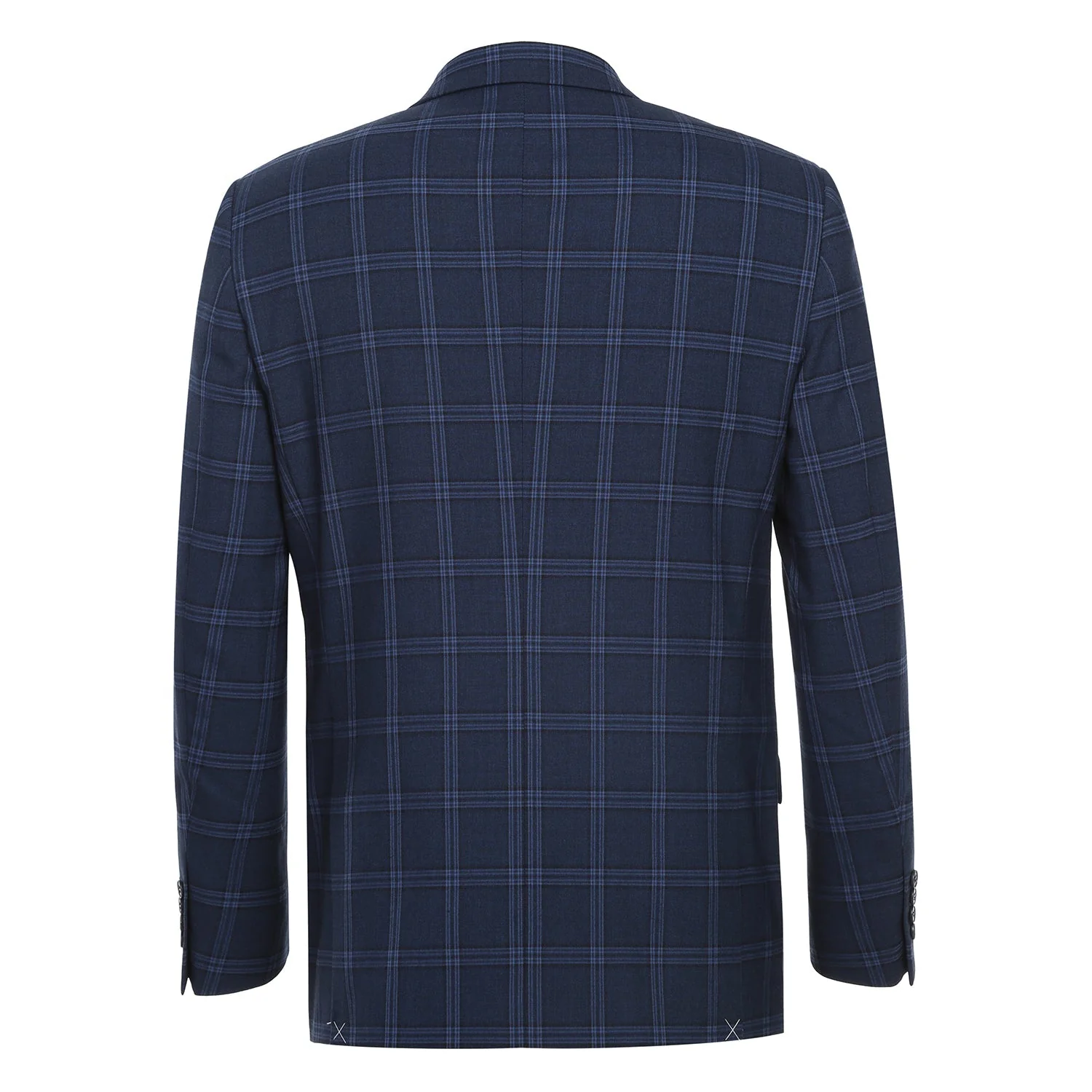 293-22 Men's Slim Fit Checked Suits - Image 3