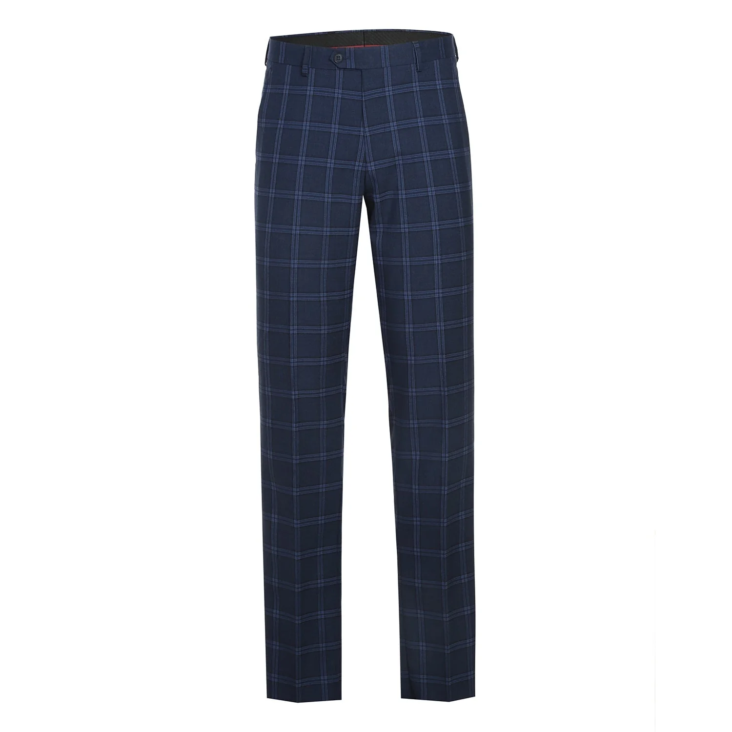 293-22 Men's Slim Fit Checked Suits - Image 8