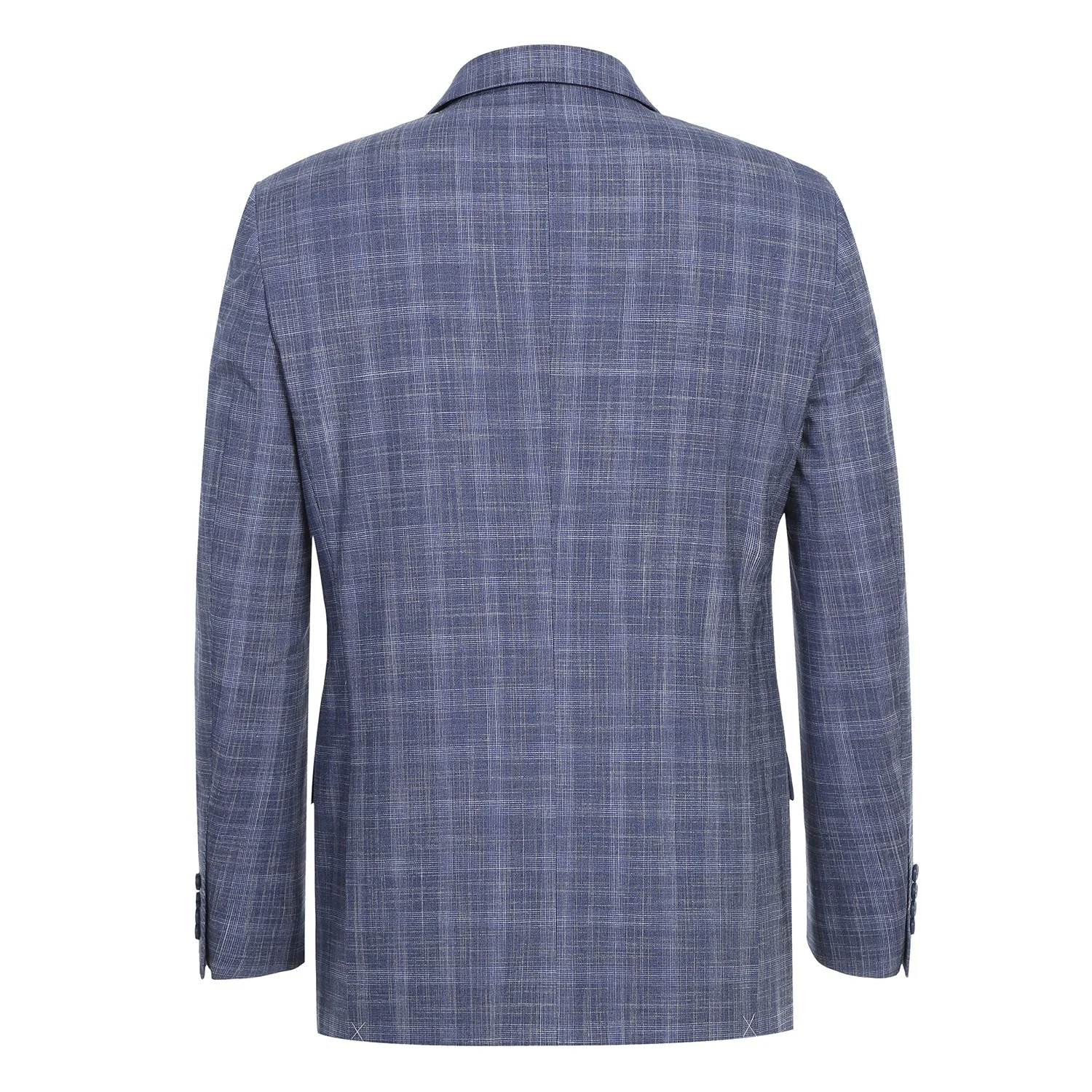 293-24 Men's Slim Fit Checked Suits - Image 3