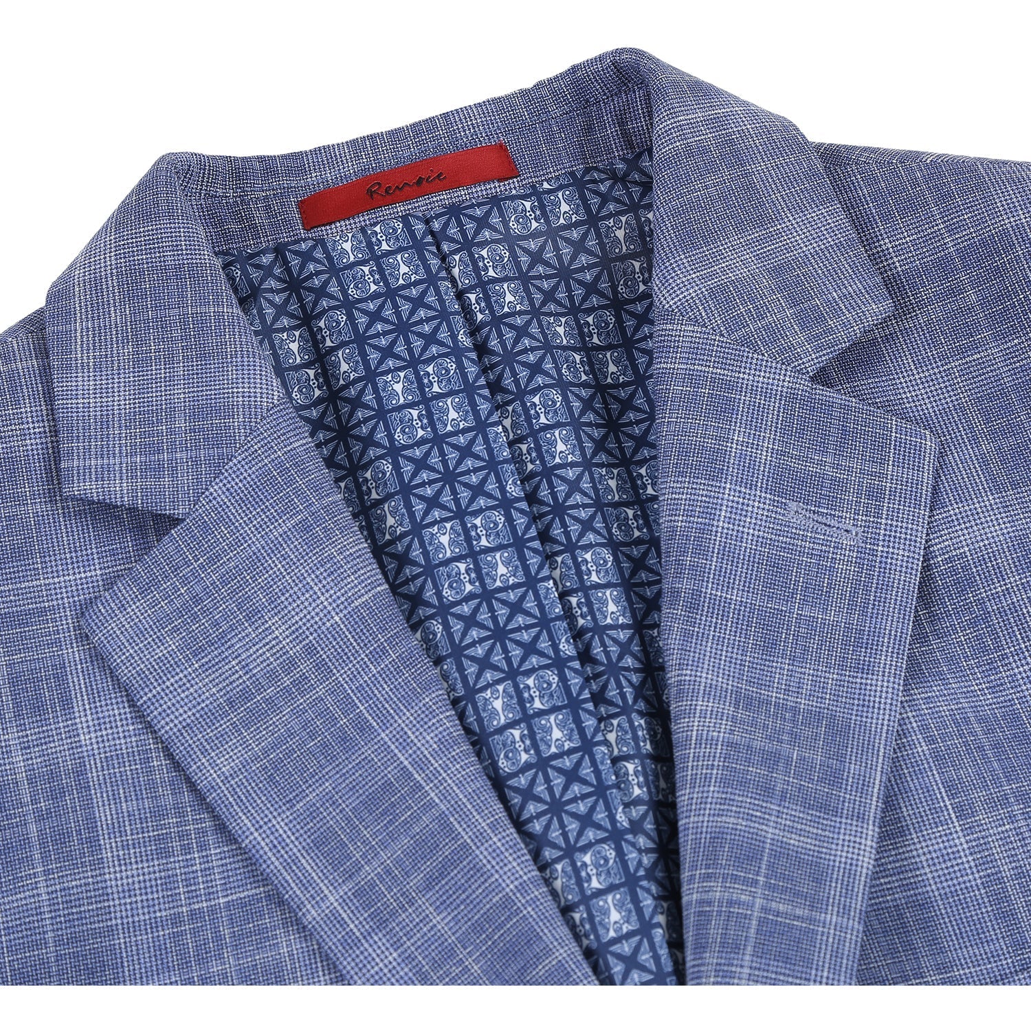 293-24 Men's Slim Fit Checked Suits - Image 4
