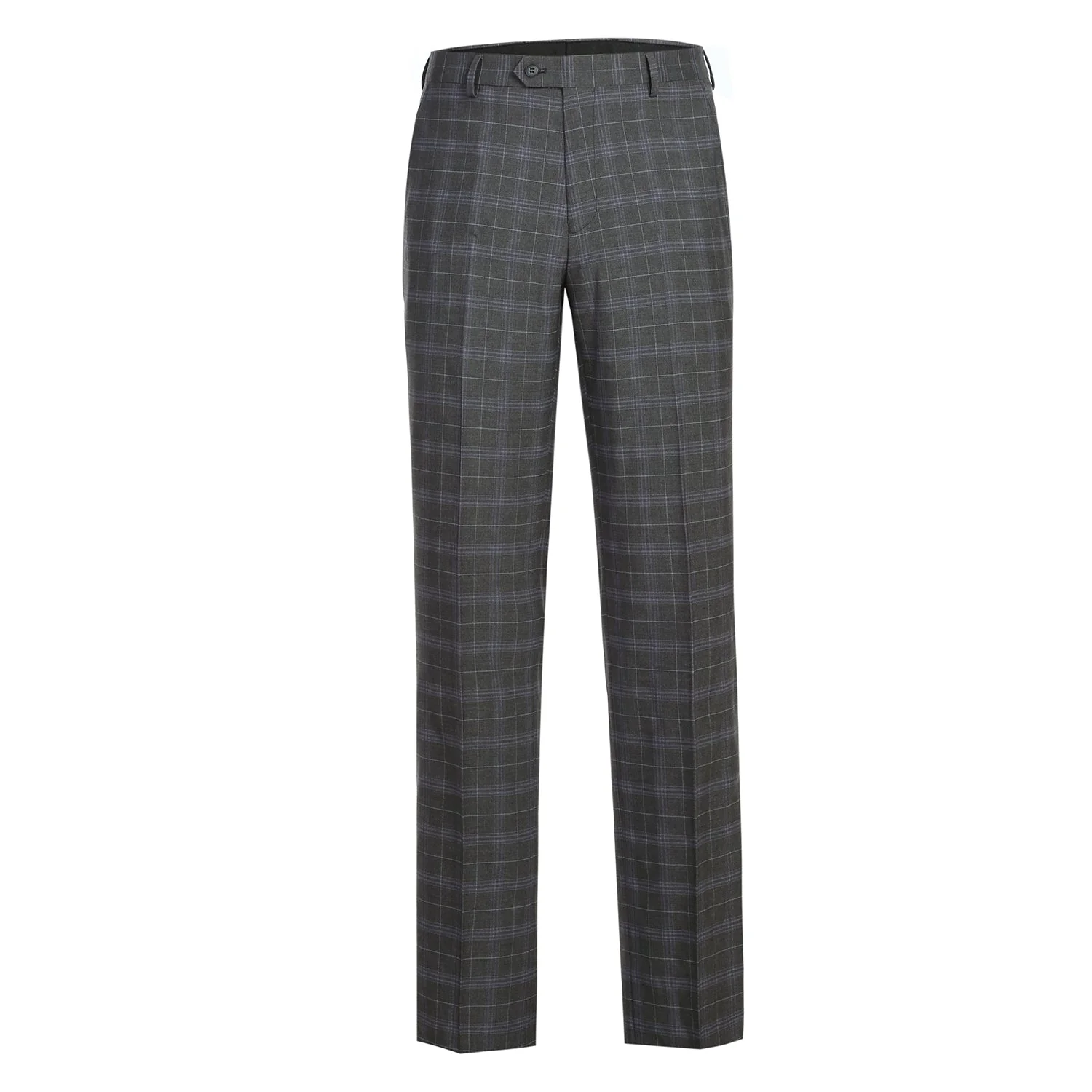 293-25 Men's Classic Fit Checked Suits - Image 9