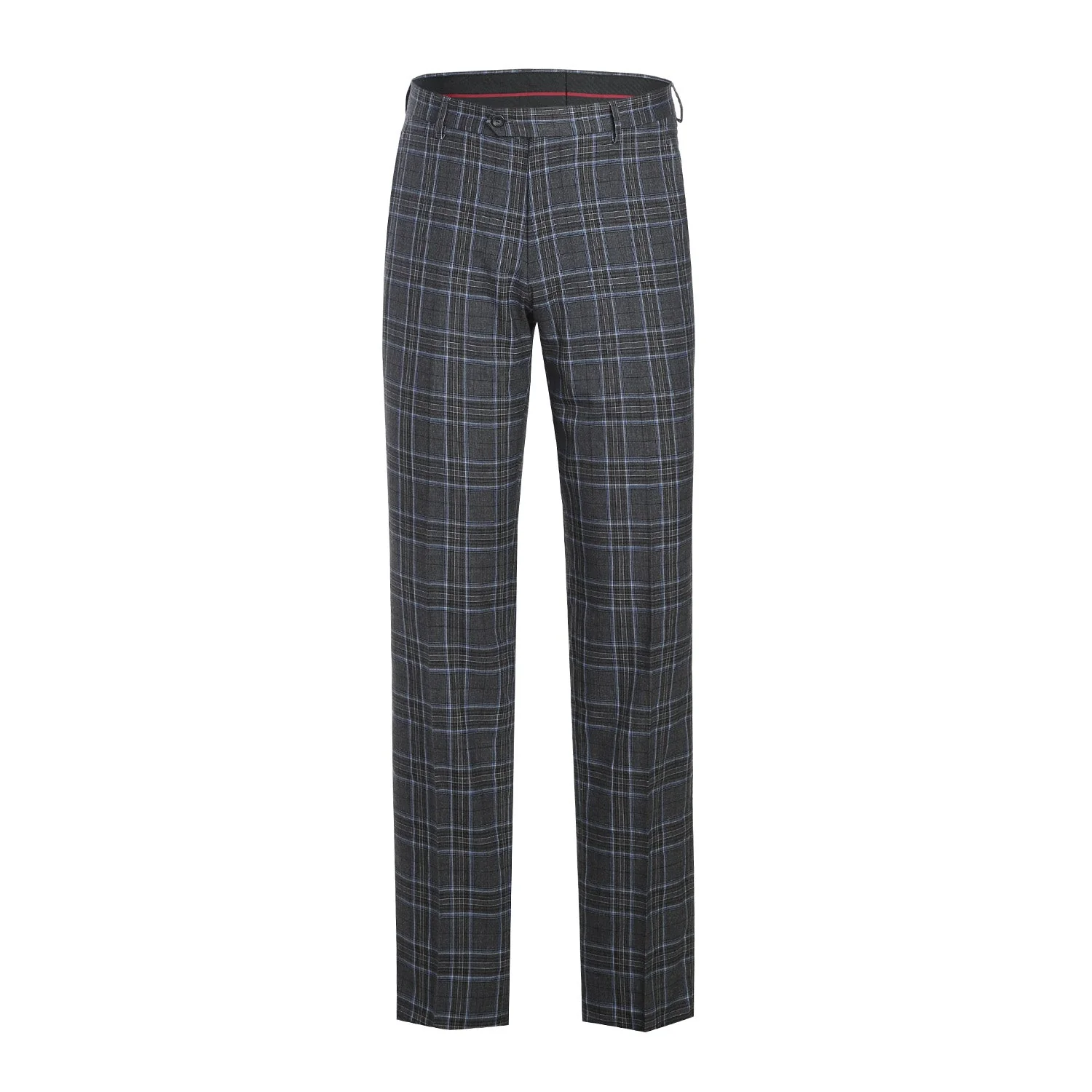 293-28 Men's Slim Fit Checked Suits - Image 9
