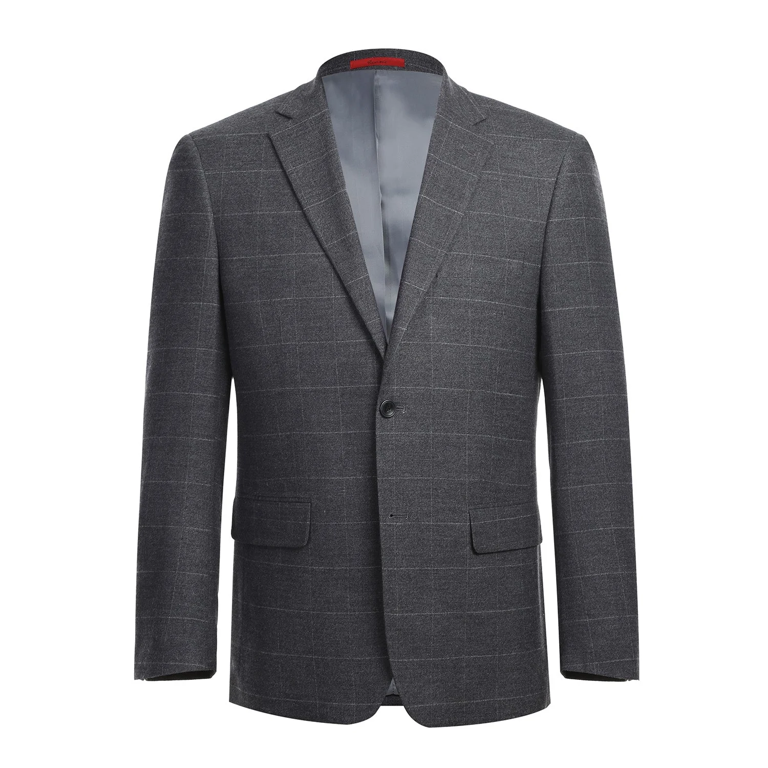 293-31 Men's Slim Fit Checked Suits - Image 2