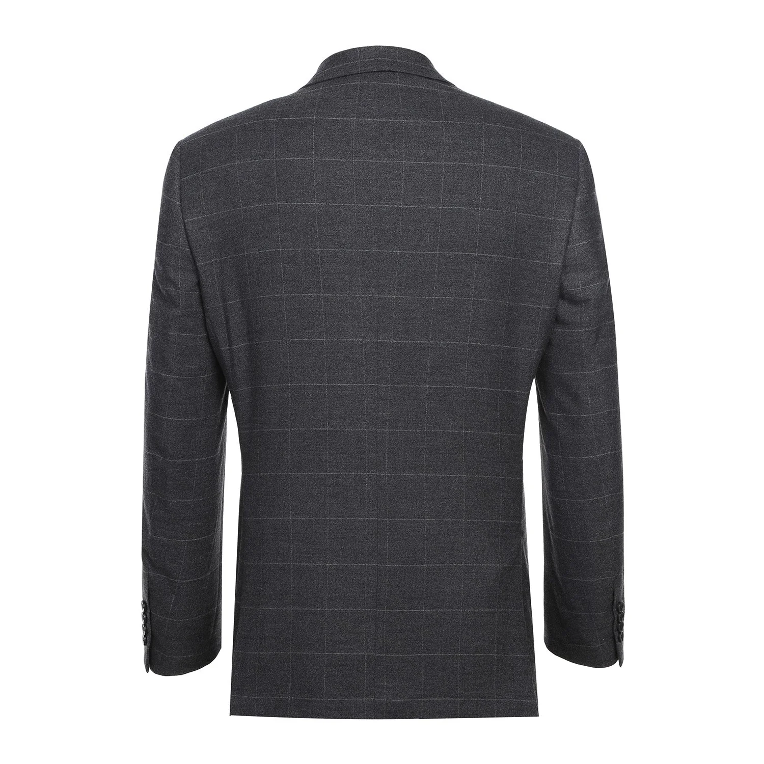 293-31 Men's Slim Fit Checked Suits - Image 3