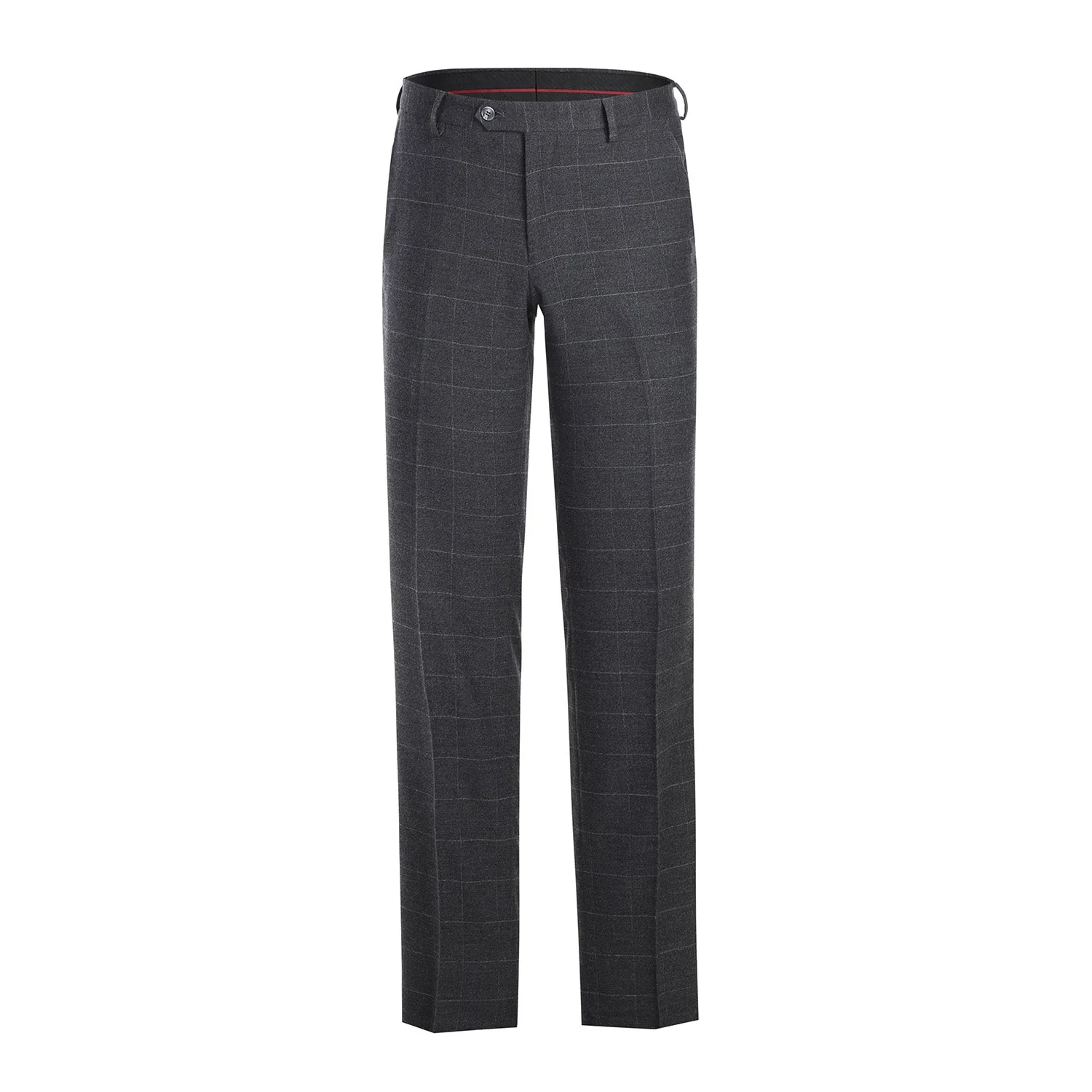 293-31 Men's Slim Fit Checked Suits - Image 7