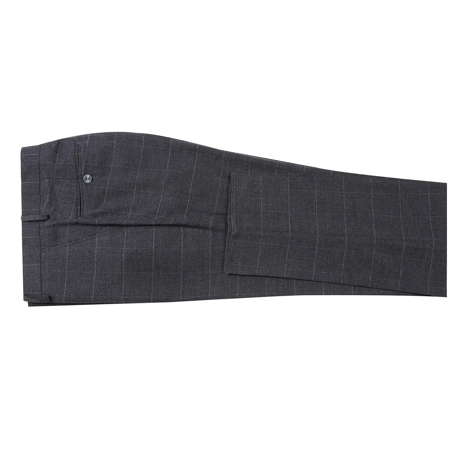 293-31 Men's Slim Fit Checked Suits - Image 8