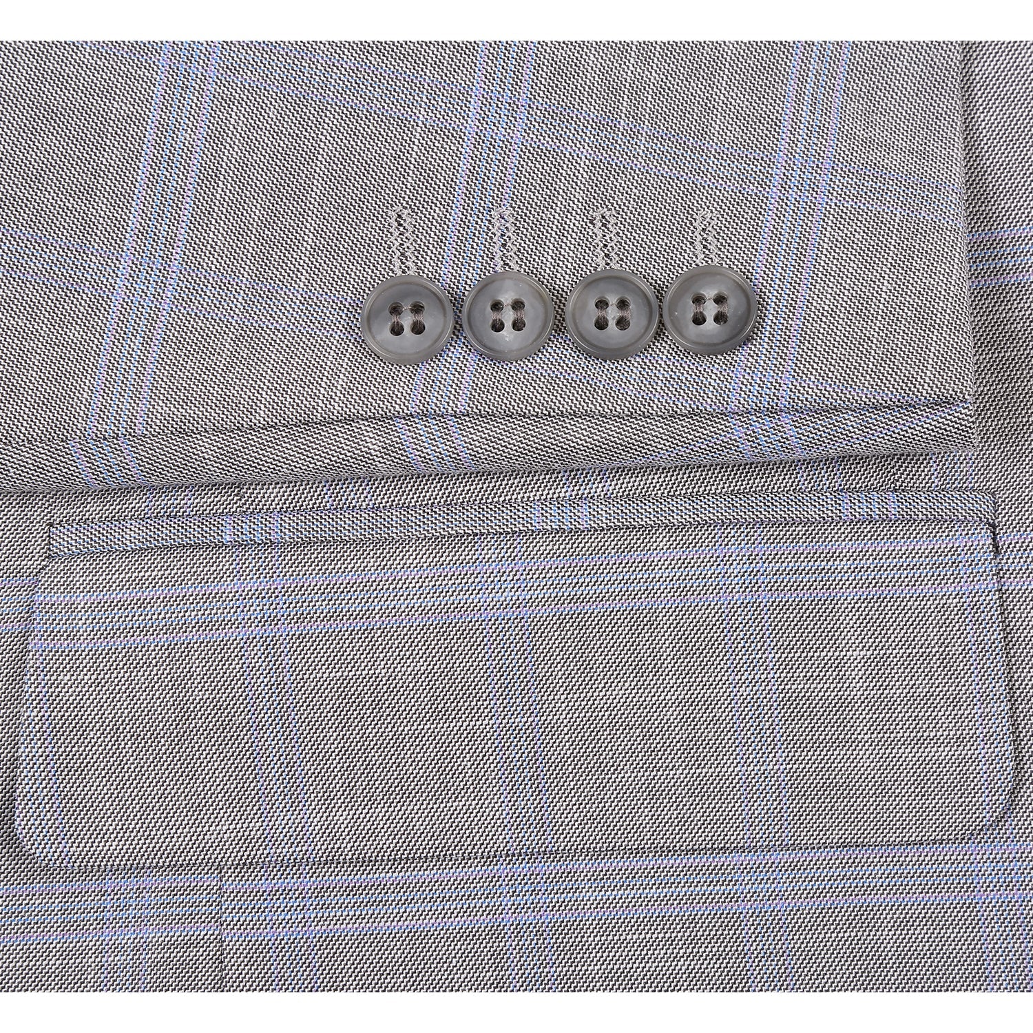 293-53 Men's Classic Fit Suits - Image 5
