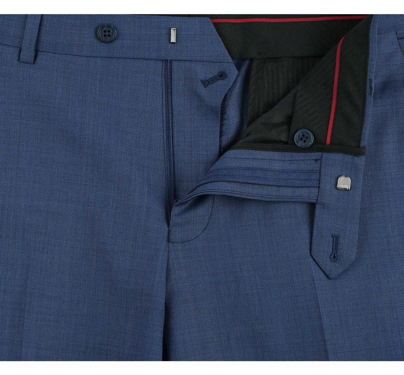 557-1 Men's 2-Piece Slim Fit Single Breasted Wool Suit - Image 8