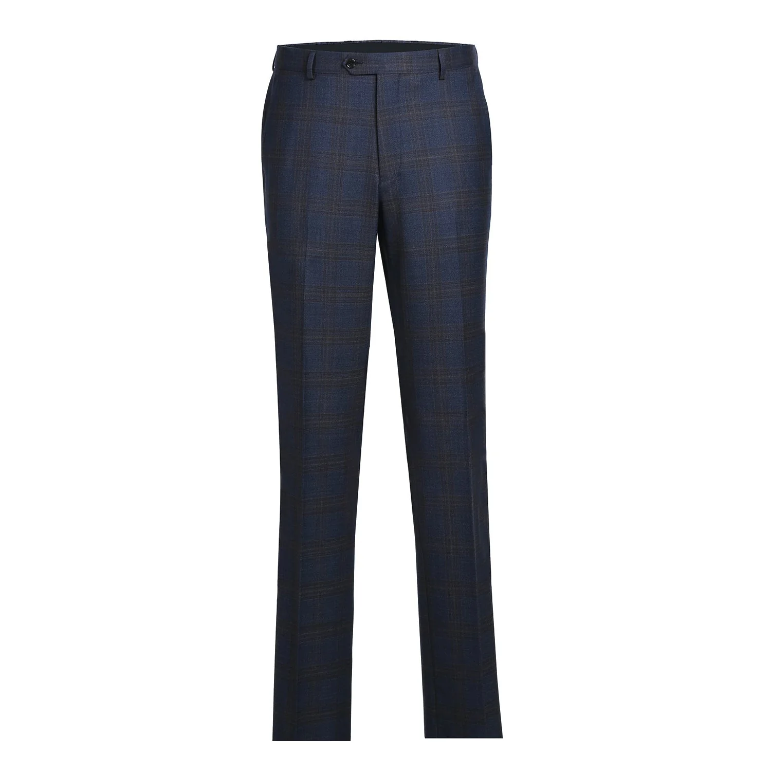 562-7 Men's 3-Piece Wool Stretch Checked Suits - Image 6