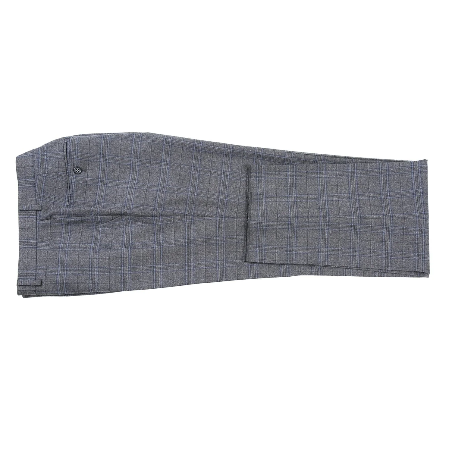 564-7 Men's Classic Fit Wool Blend Stretch Suits - Image 8