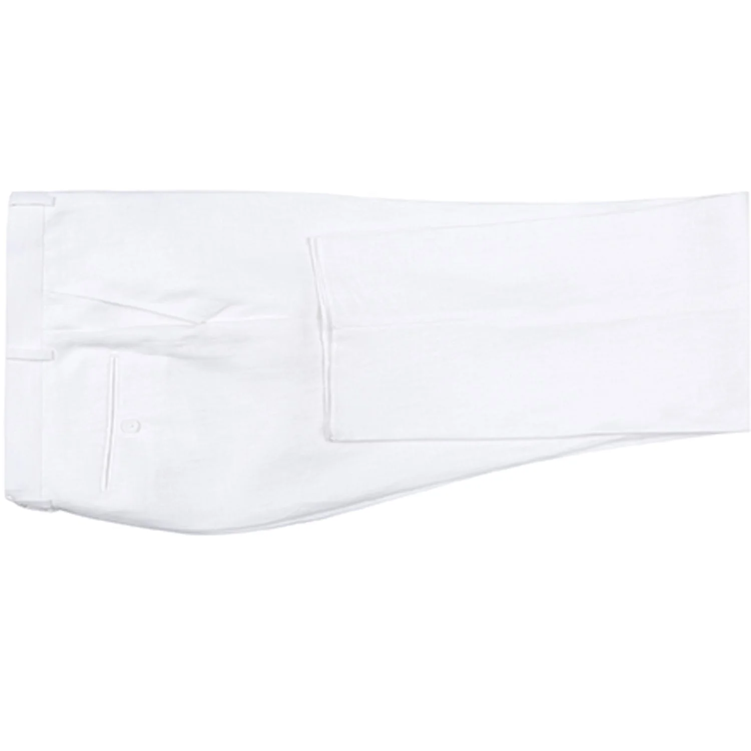 601-20 Men's Notch Lapels White Solid Linen Suits - Image 5
