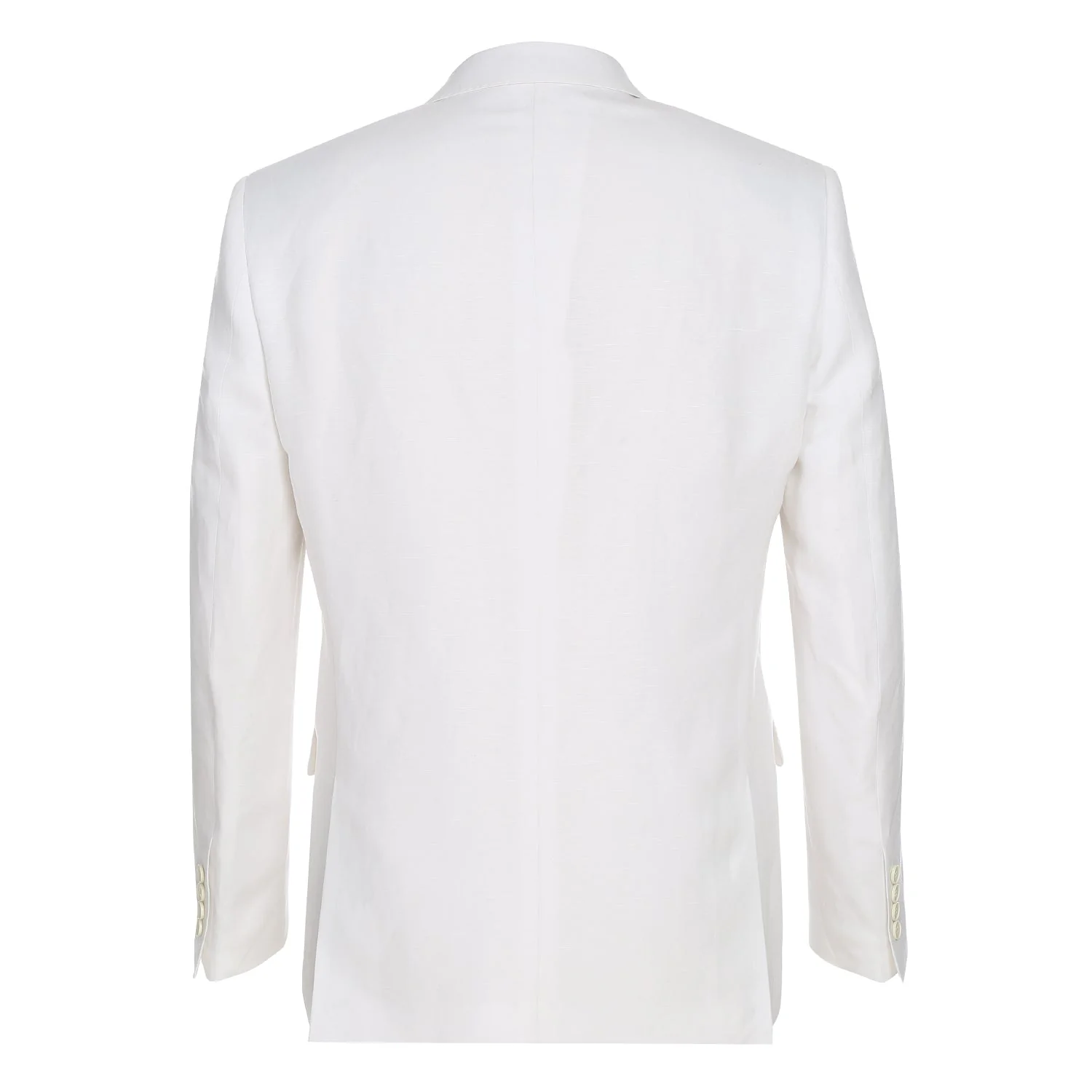611-2 Men's New Slim Fit Checked Linen Suits - Image 3