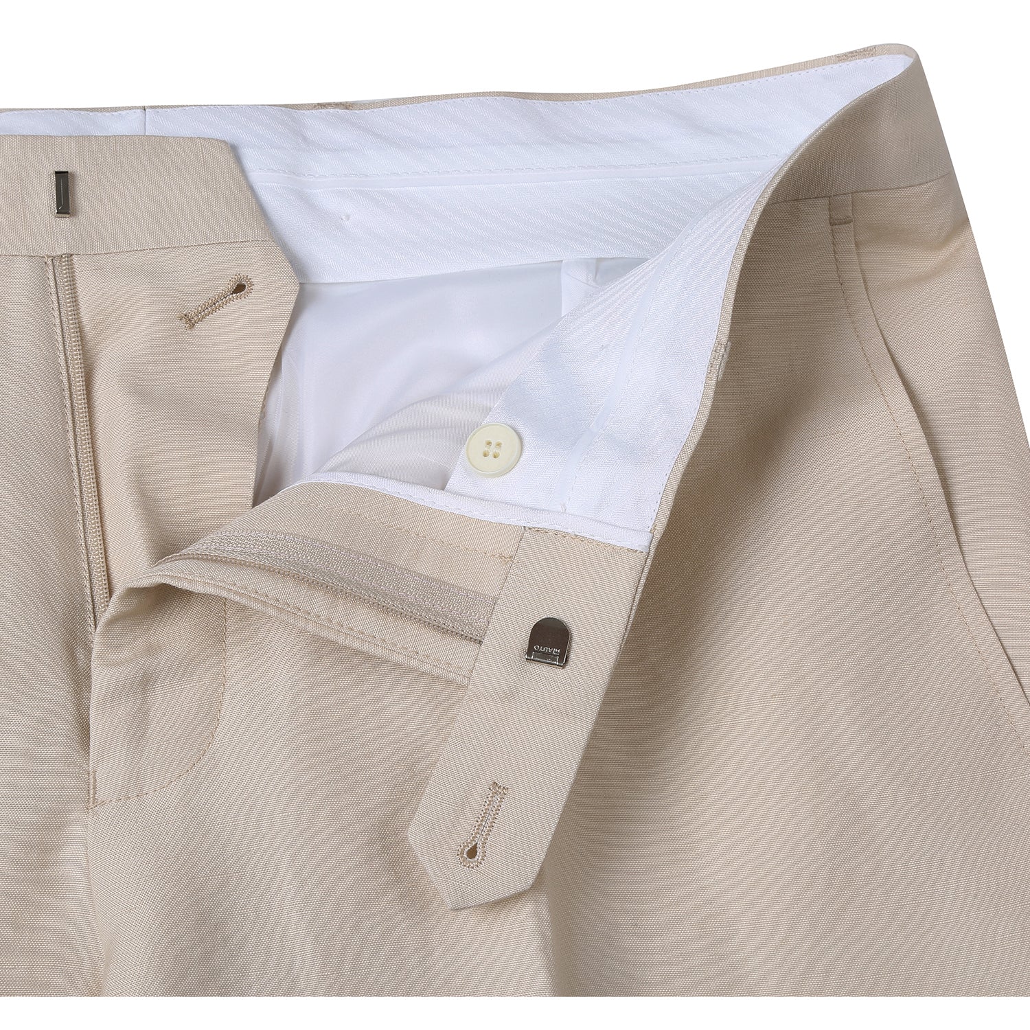 611-3 Men's New Slim Fit Checked Linen Suits - Image 9