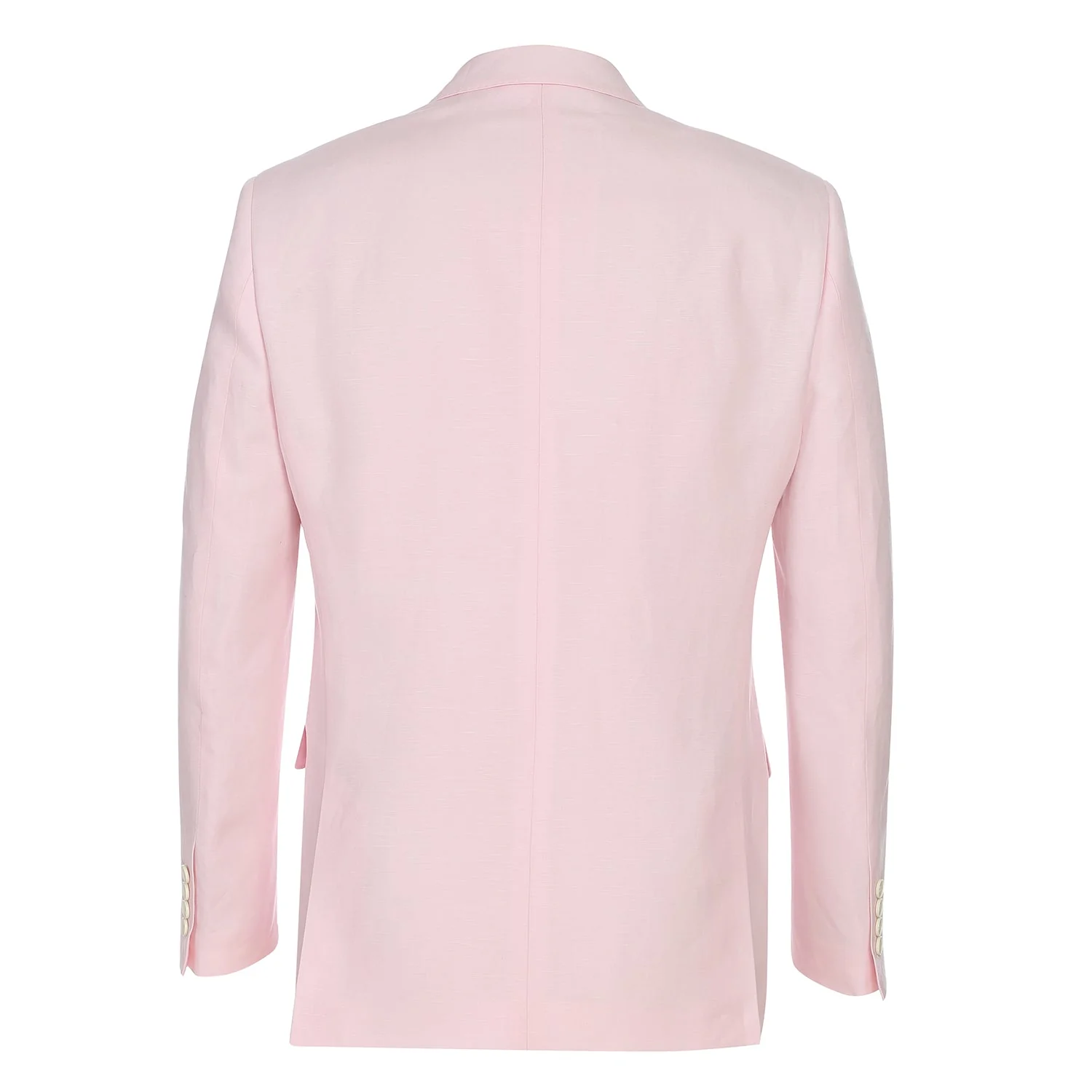 611-4 Men's New Slim Fit Checked Linen Suits - Image 3