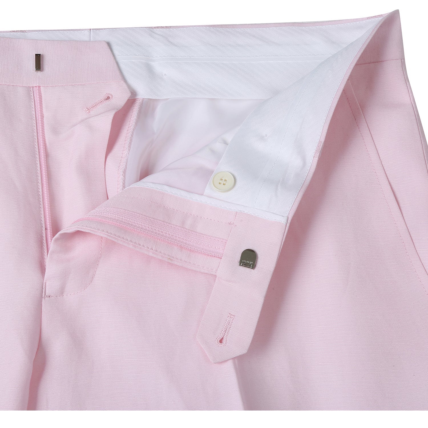 611-4 Men's New Slim Fit Checked Linen Suits - Image 9