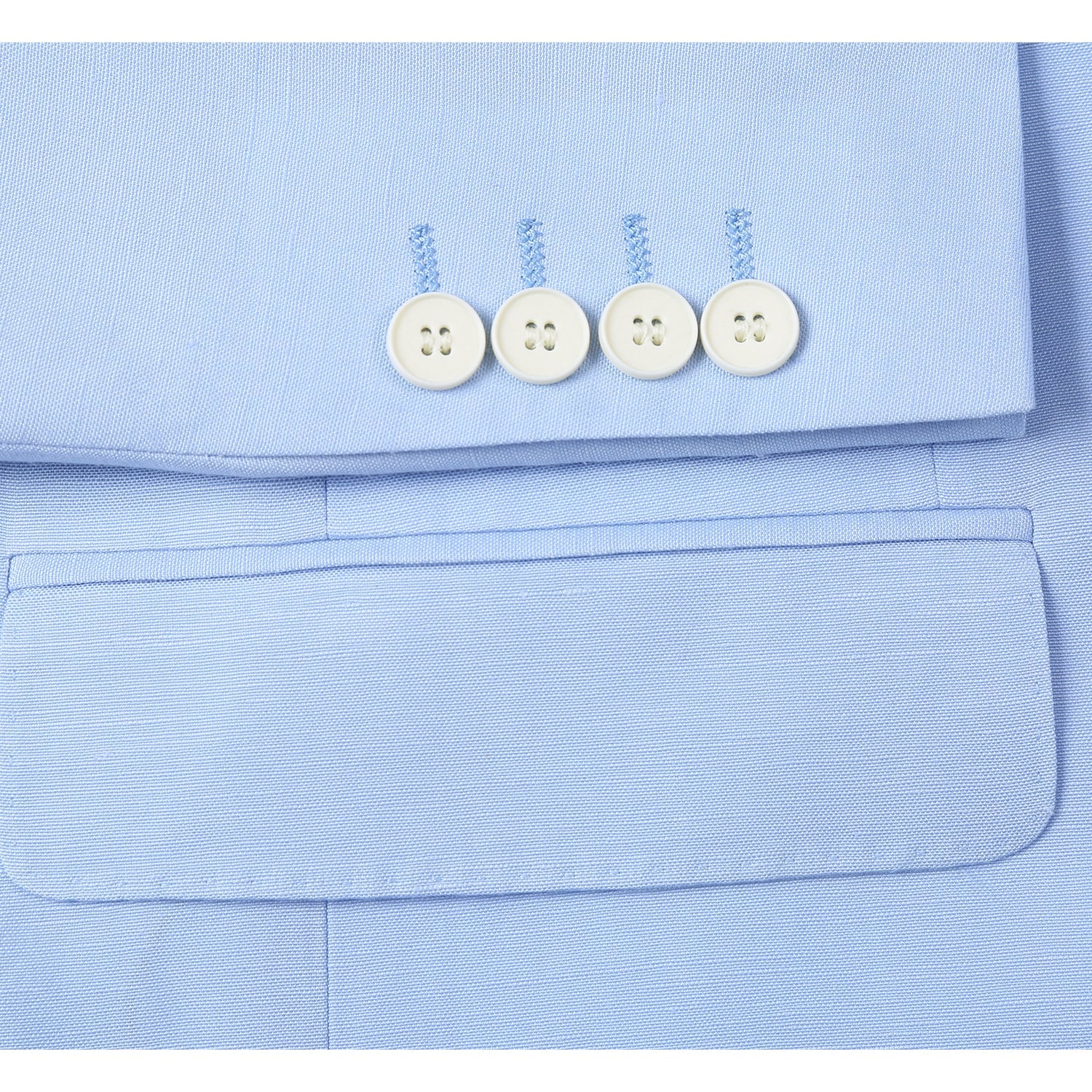 611-5 Men's New Slim Fit Checked Linen Suits - Image 6