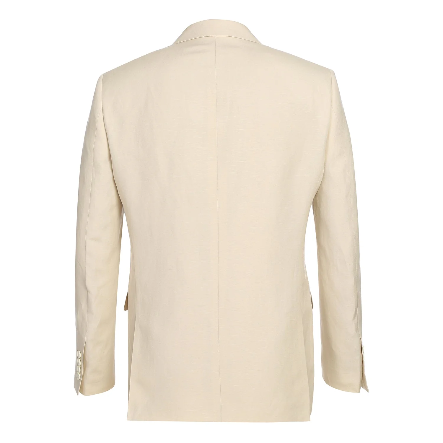 611-6 Men's New Slim Fit Checked Linen Suits - Image 3