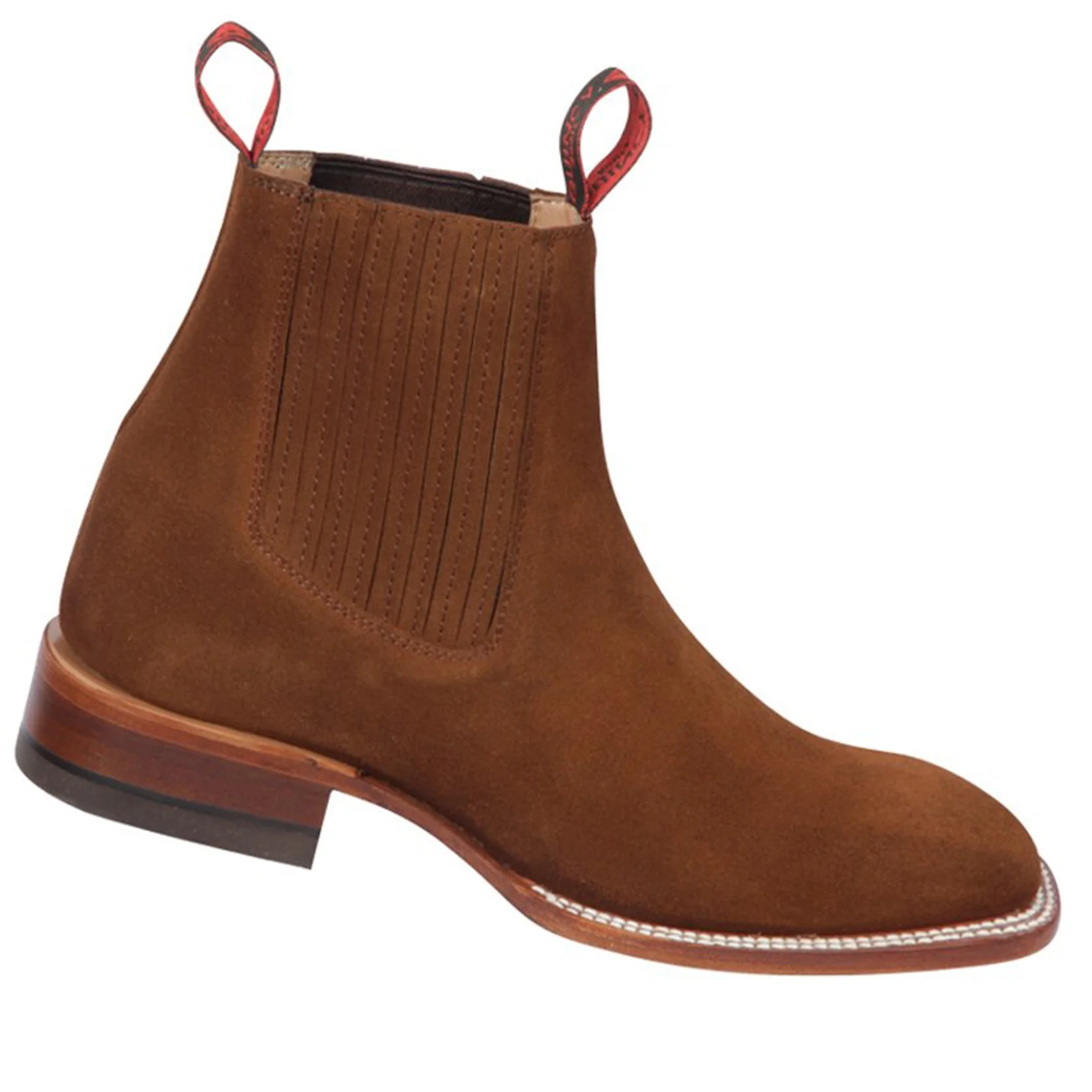 Suede Ankle Boots Square Toe - Image 2