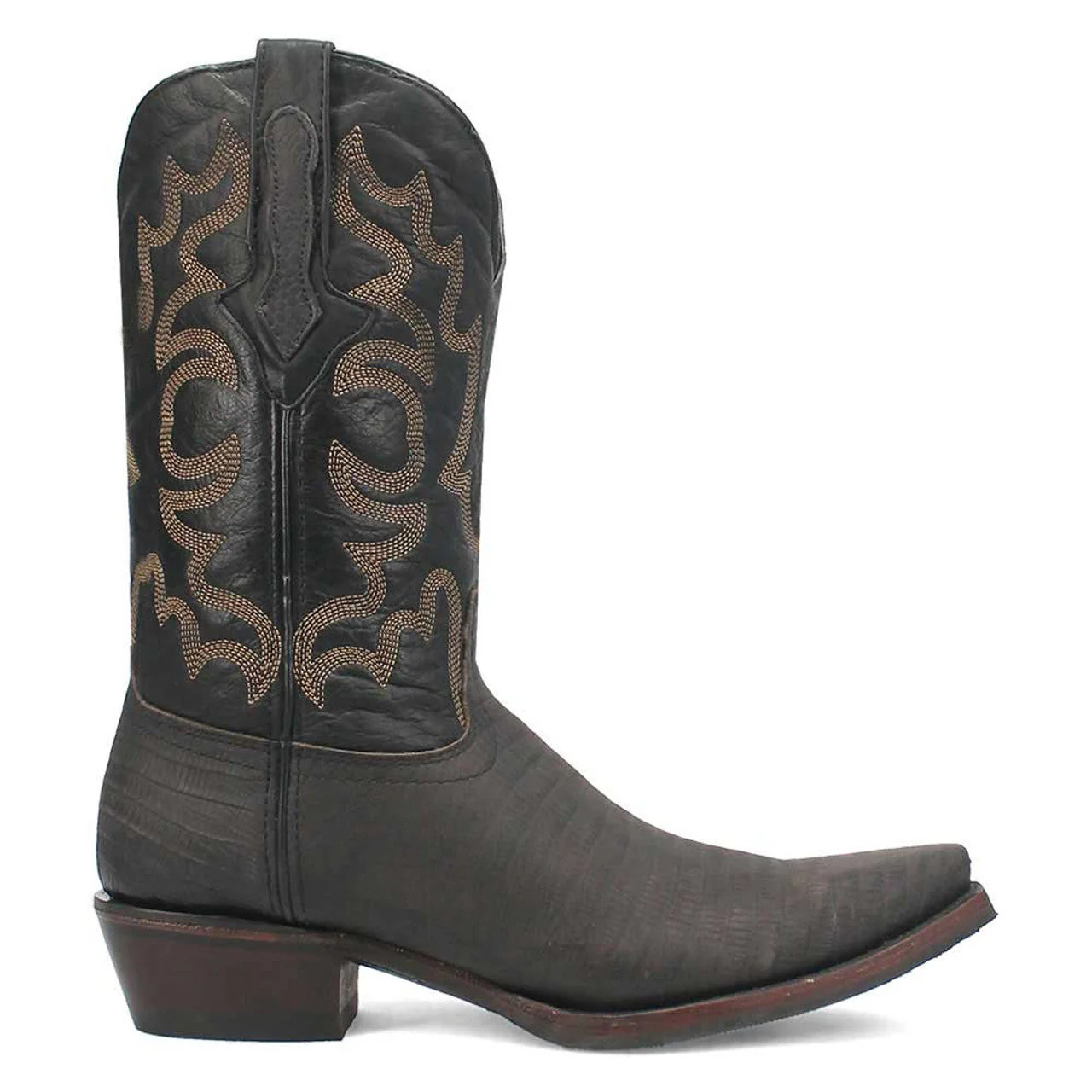 Dingo The Duke Black Snip Leather Western Boots - Image 2