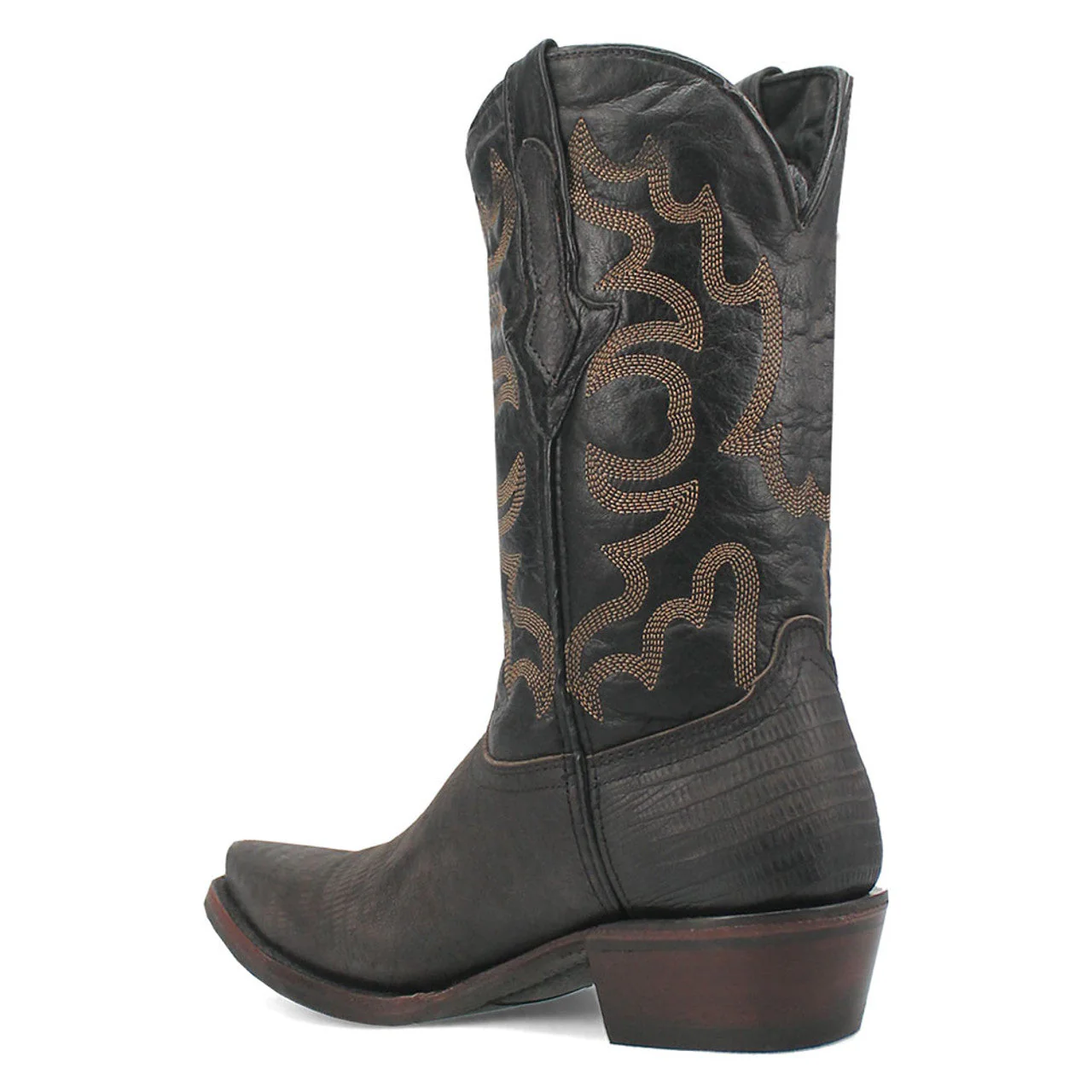 Dingo The Duke Black Snip Leather Western Boots - Image 7