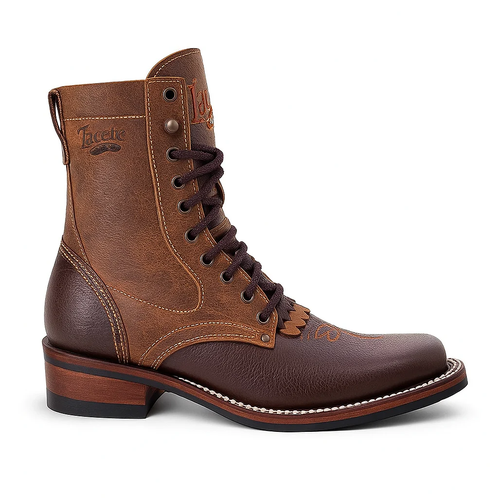 Lace Up Cowboy Boots - Image 2