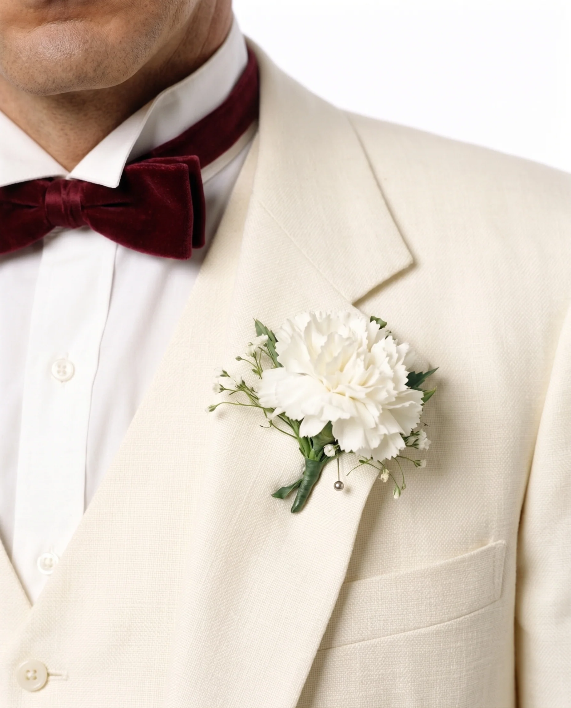 Tony Montana’s Ivory Vested Suit – Classic Ivory 3 Piece Suit for Wedding, Formal and Evening Wear - Image 4