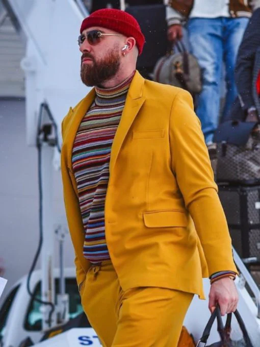 Travis Kelce Yellow Suit - Image 3